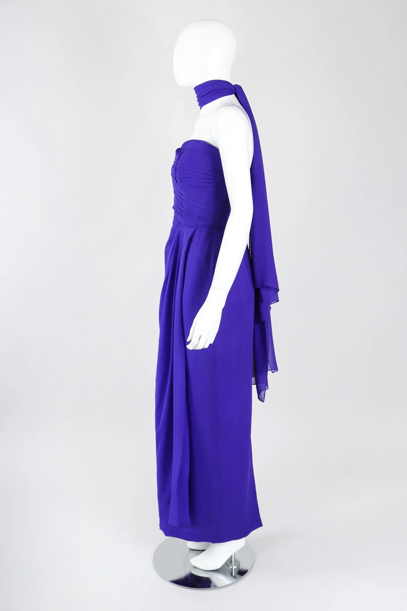 Electric Silk Strapless Sheath - Image 4