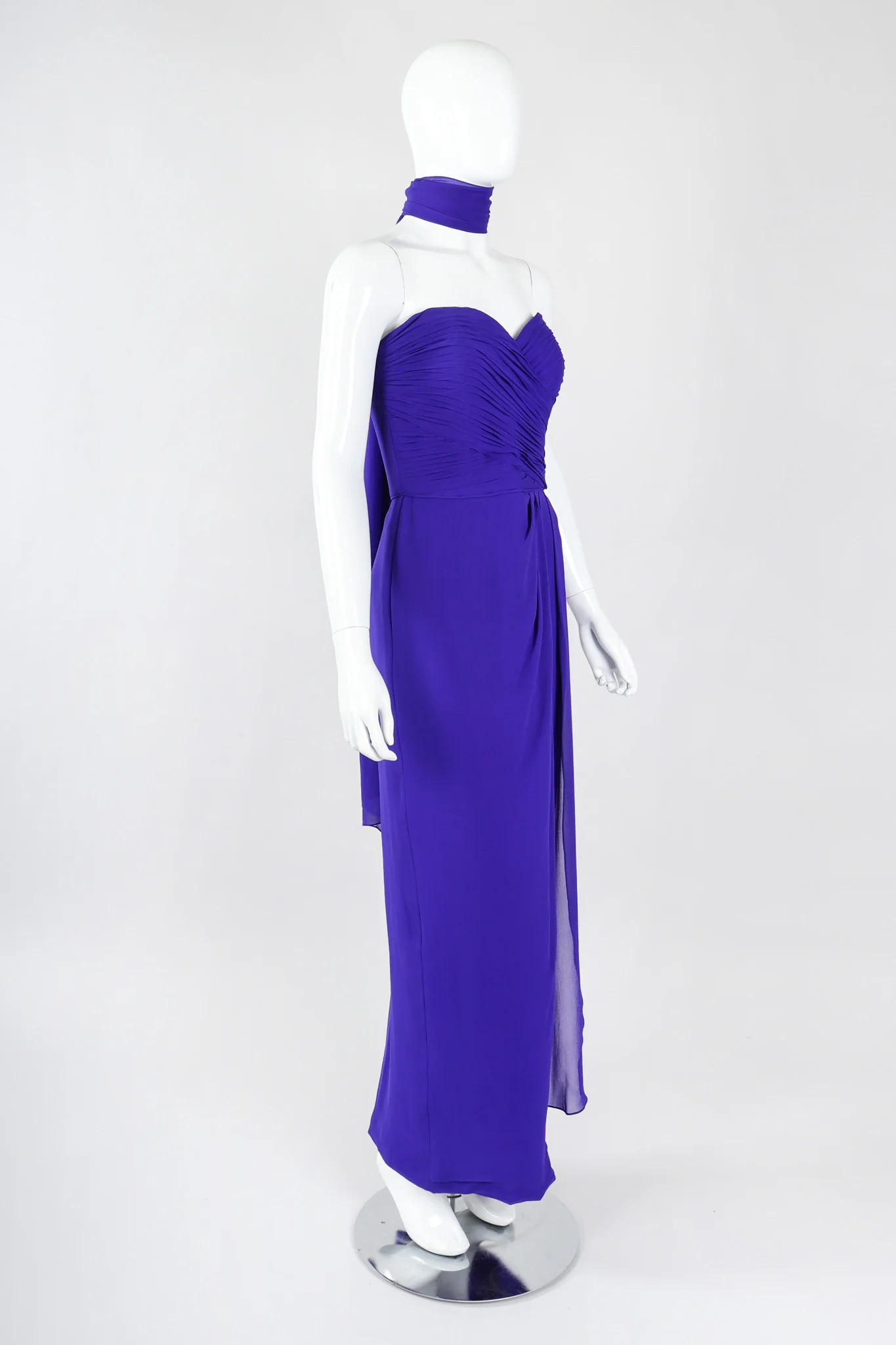Electric Silk Strapless Sheath - Image 7