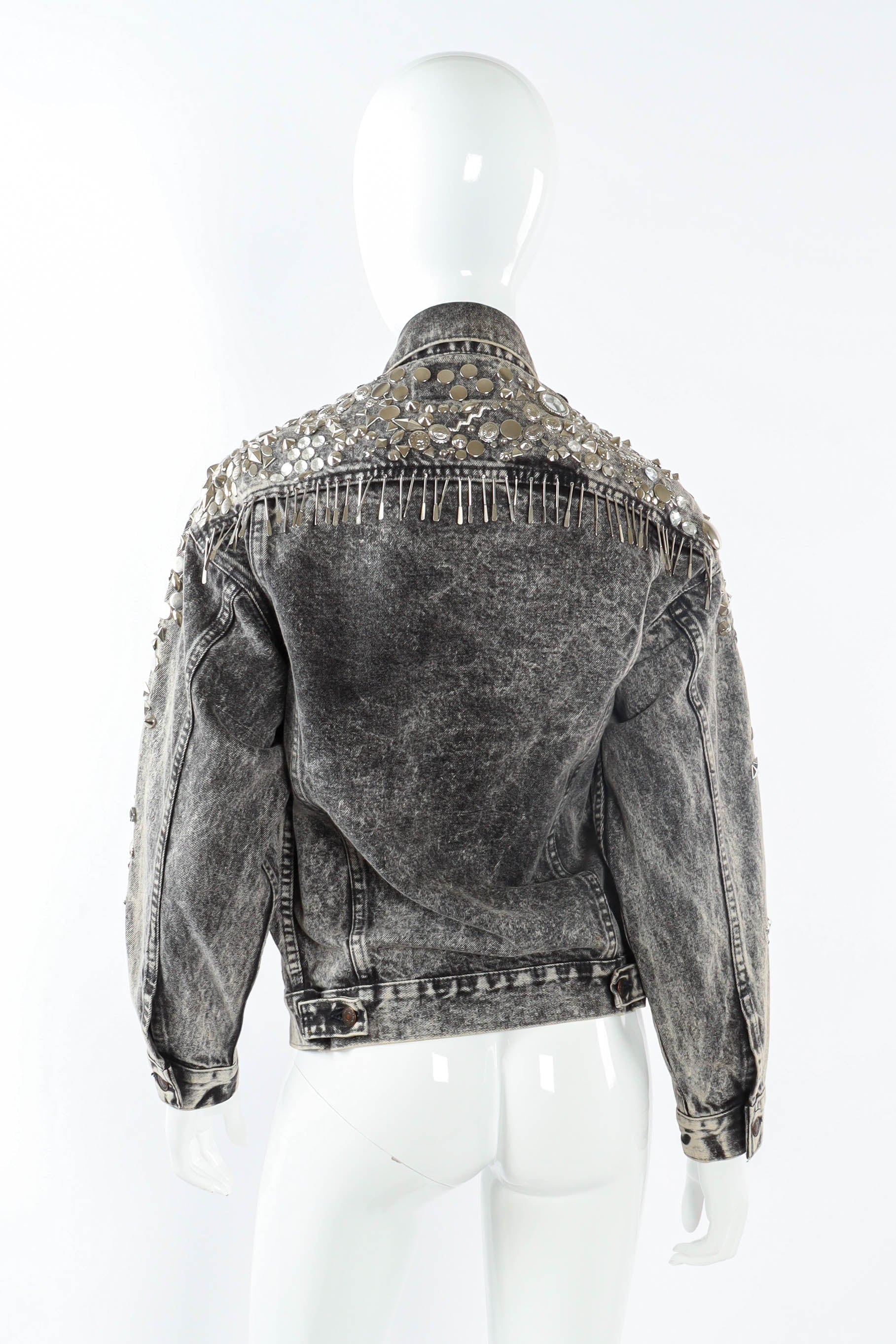 Electric Multi-Studded Denim Jacket - Image 6