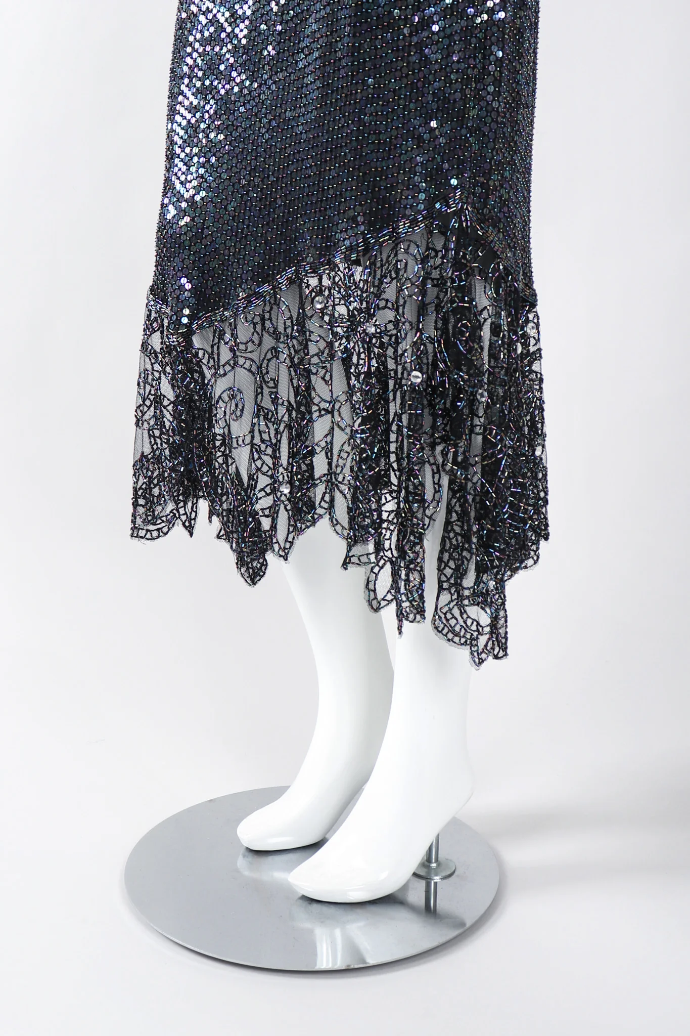Embellished Bead Lace Dress - Image 11