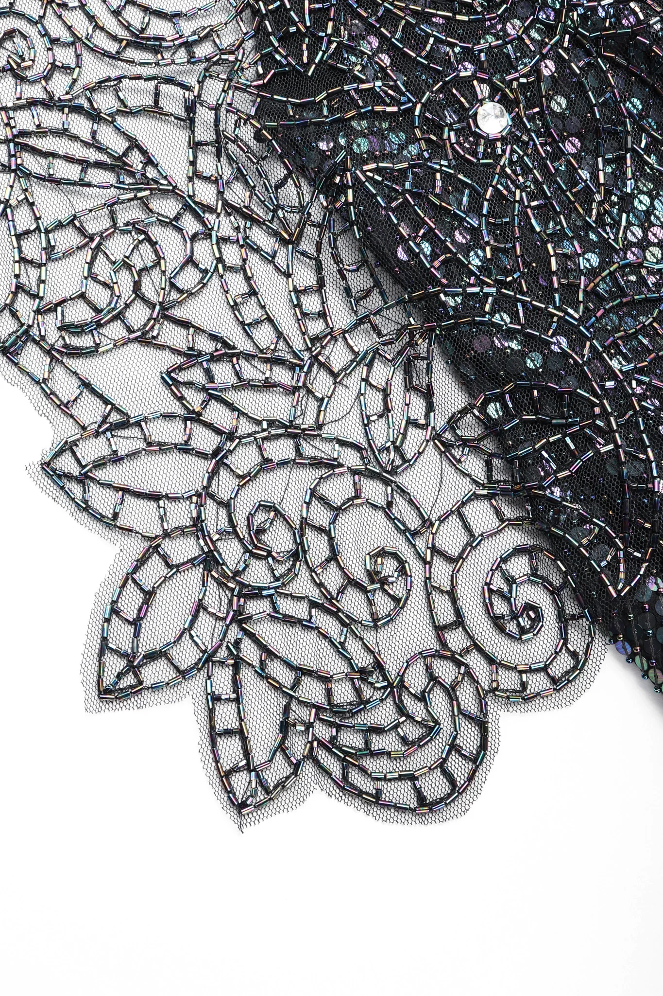 Embellished Bead Lace Dress - Image 15