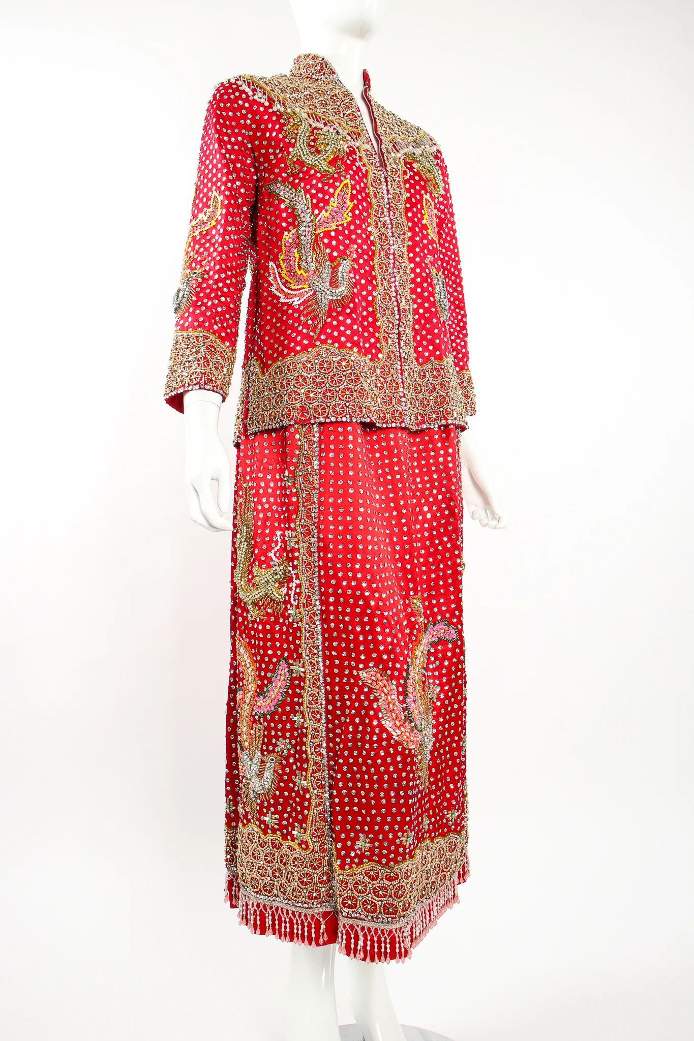 Embellished Chinese Phoenix & Dragon Skirt - Image 18