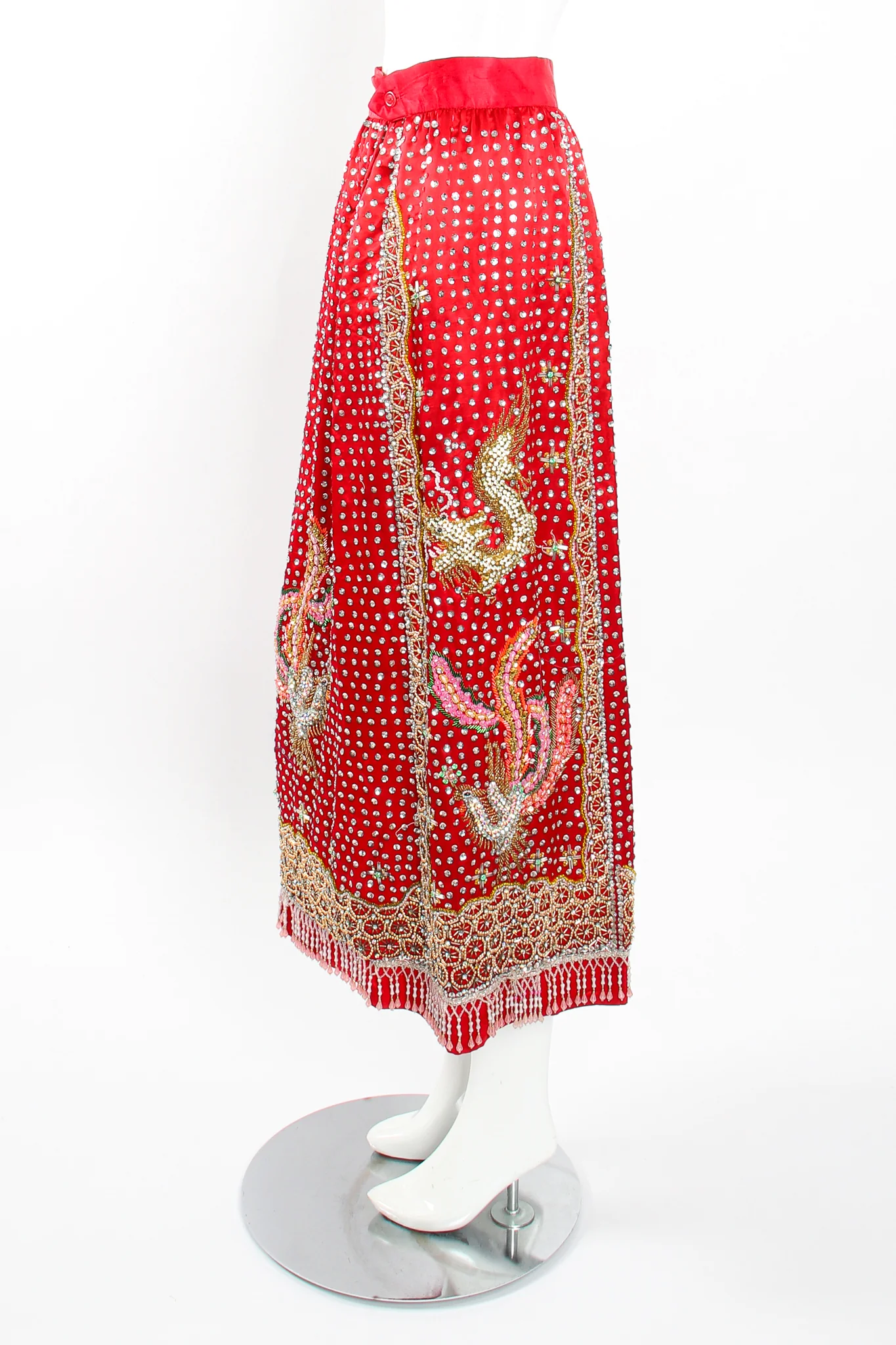 Embellished Chinese Phoenix & Dragon Skirt - Image 6