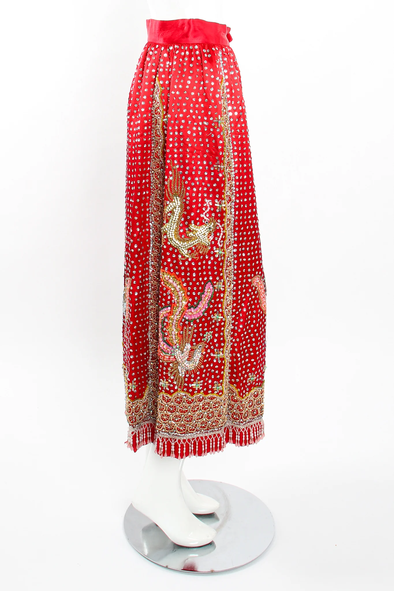 Embellished Chinese Phoenix & Dragon Skirt - Image 8