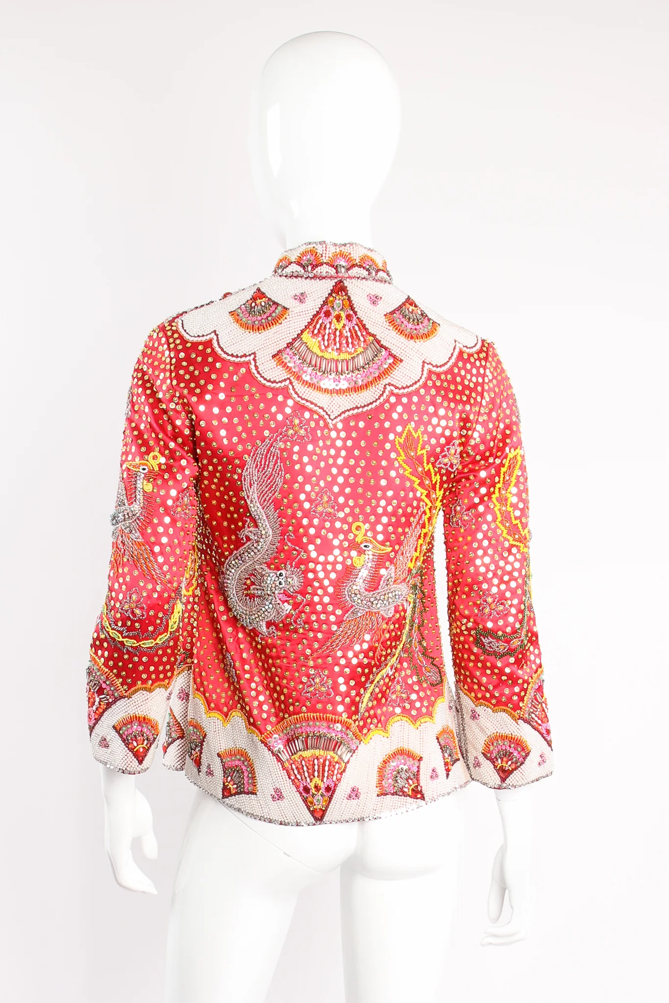 Embellished Chinese Serpent & Phoenix Jacket - Image 4