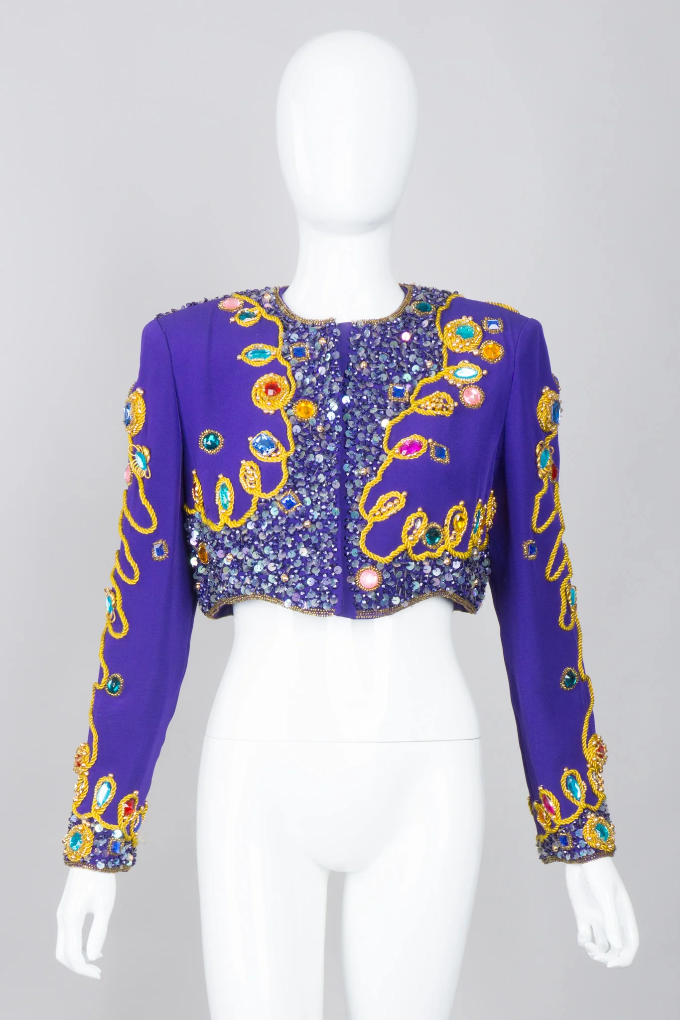 Embellished Crop Jacket - Image 2