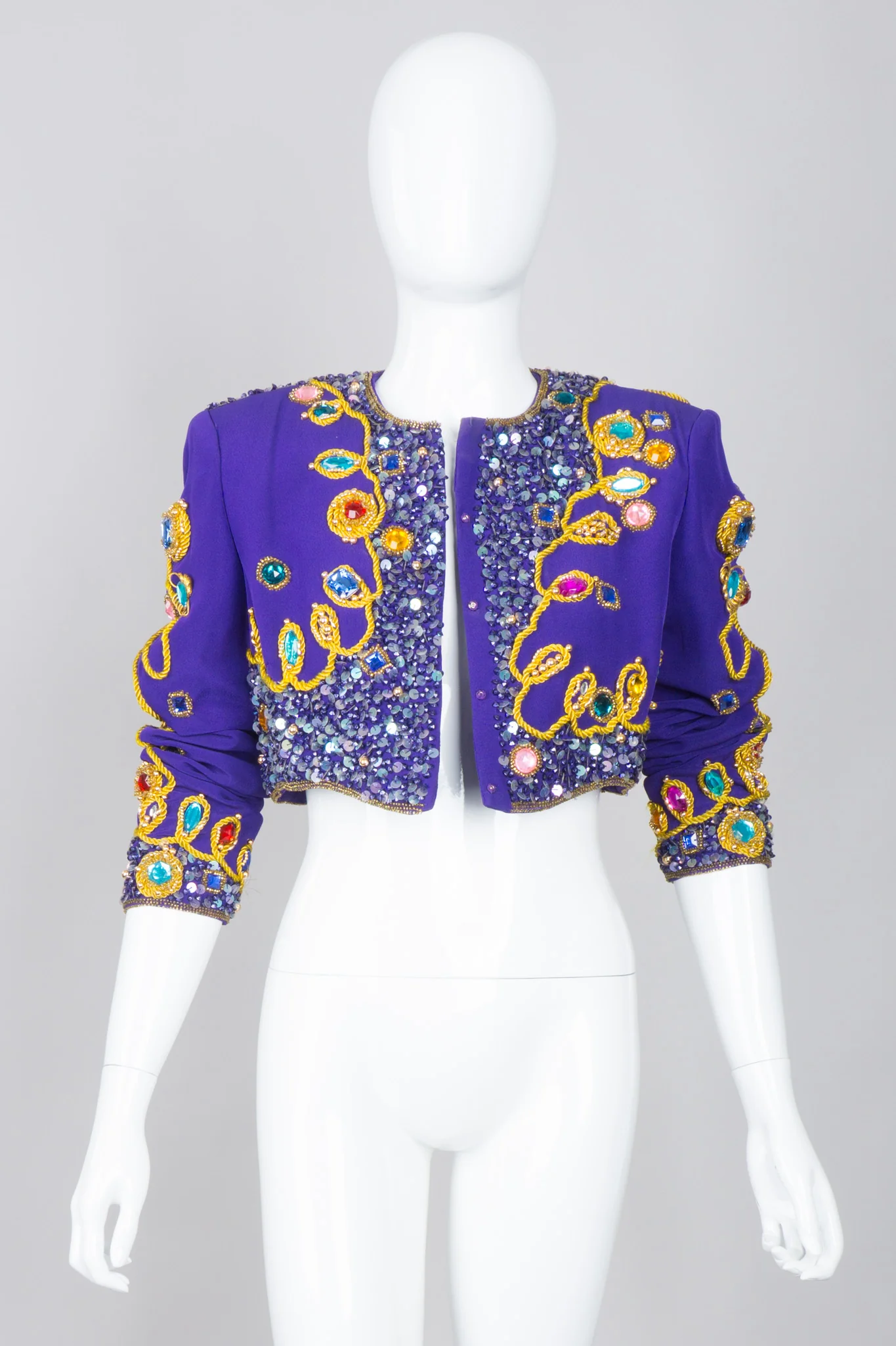 Embellished Crop Jacket - Image 3