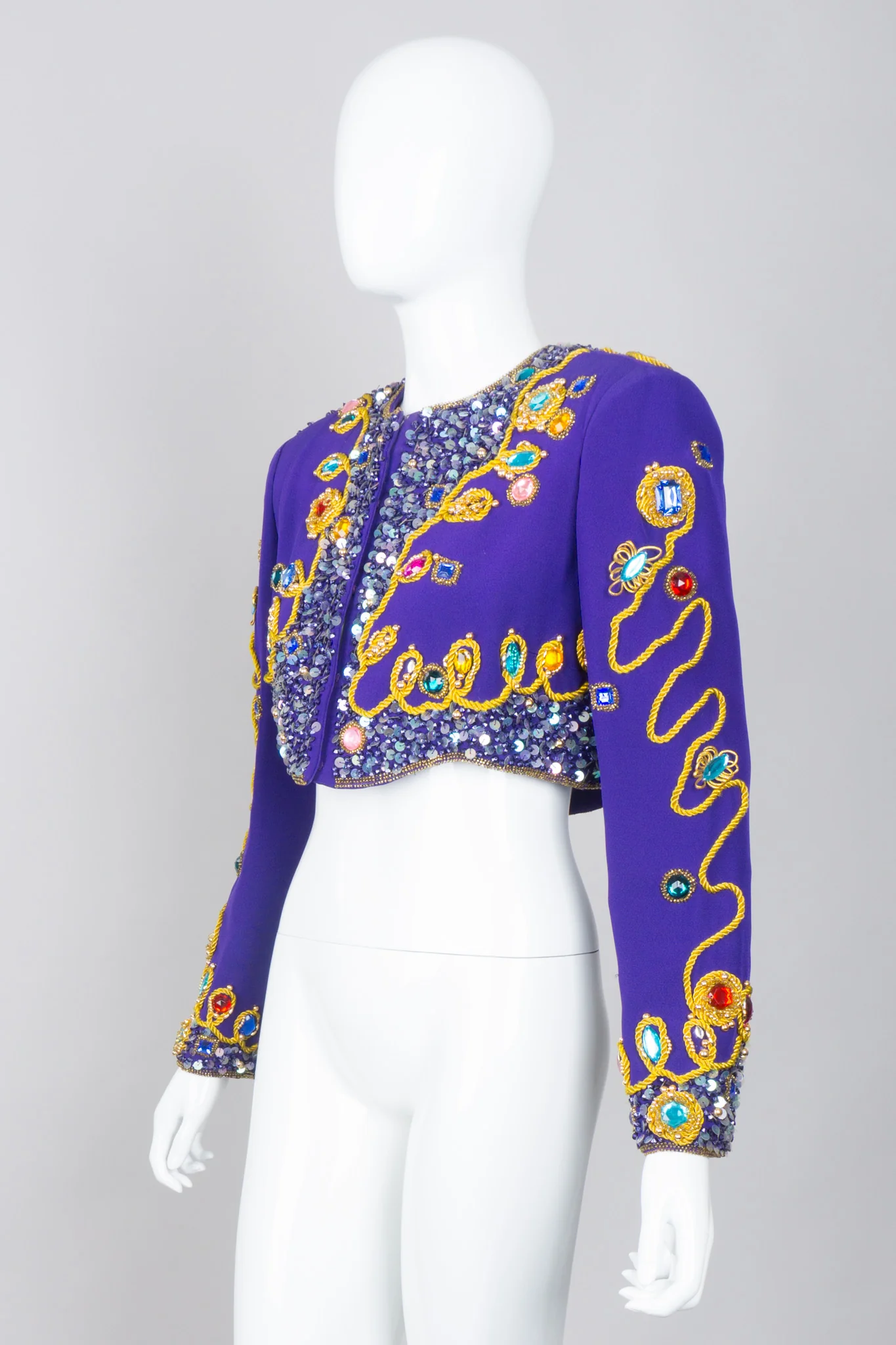 Embellished Crop Jacket - Image 4