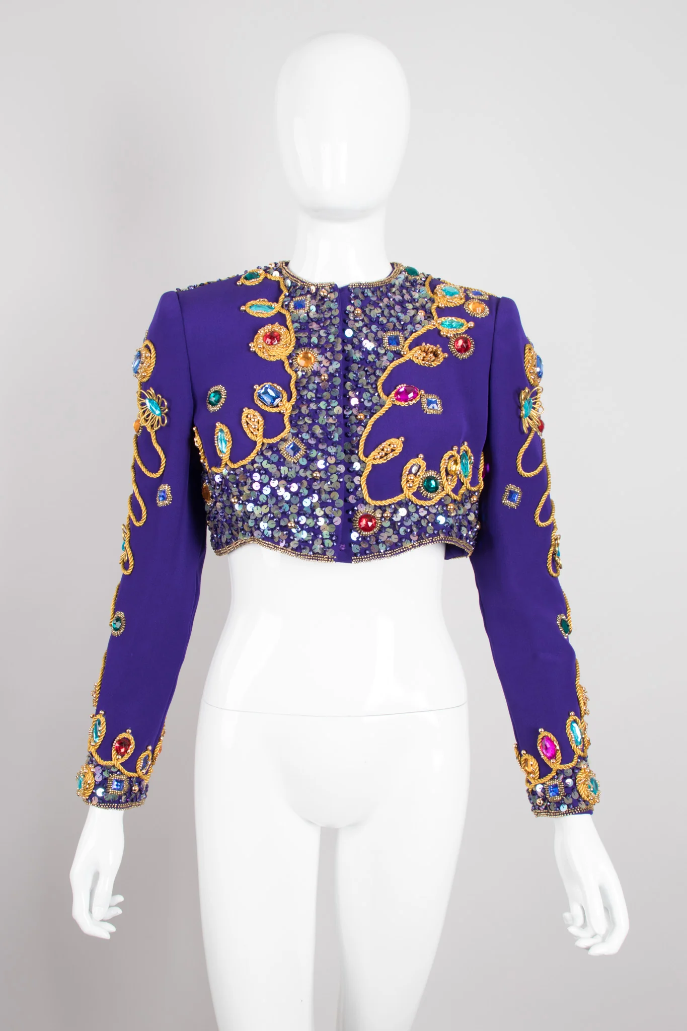 Embellished Crop Jacket & Dress Set - Image 16