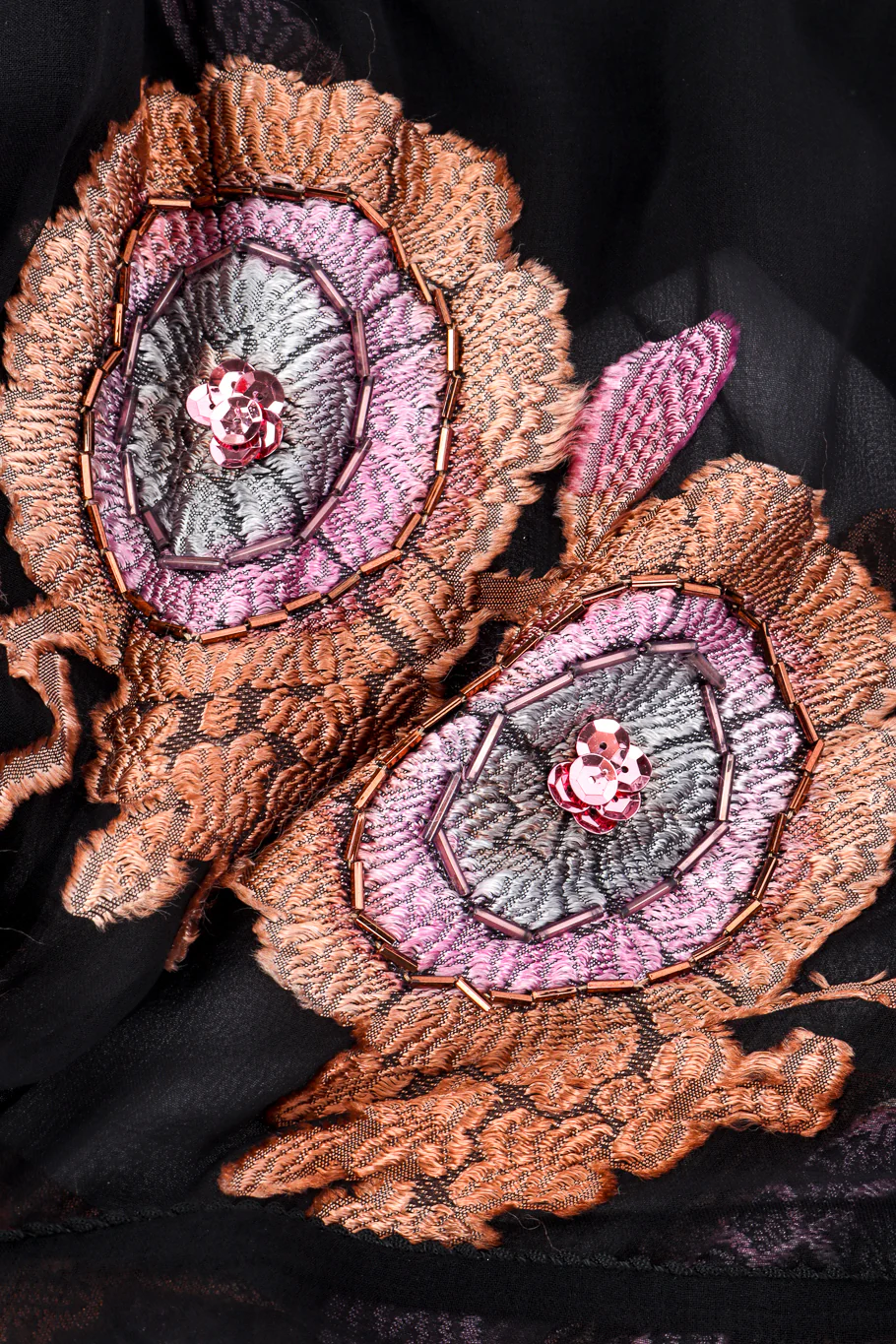 Embellished Floral Silk Caftan - Image 8