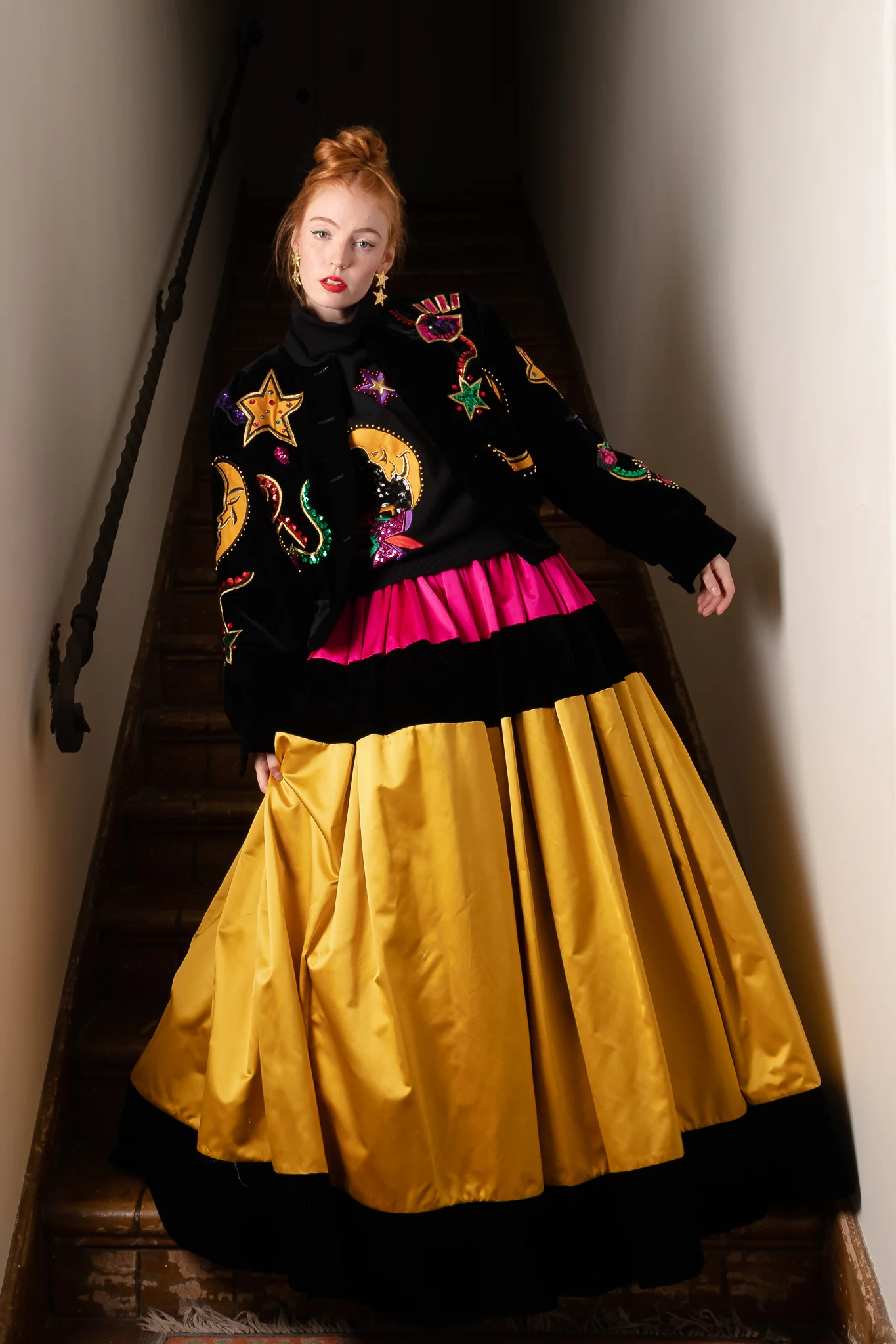 Embellished Moon Appliqué Sweater - Image 3