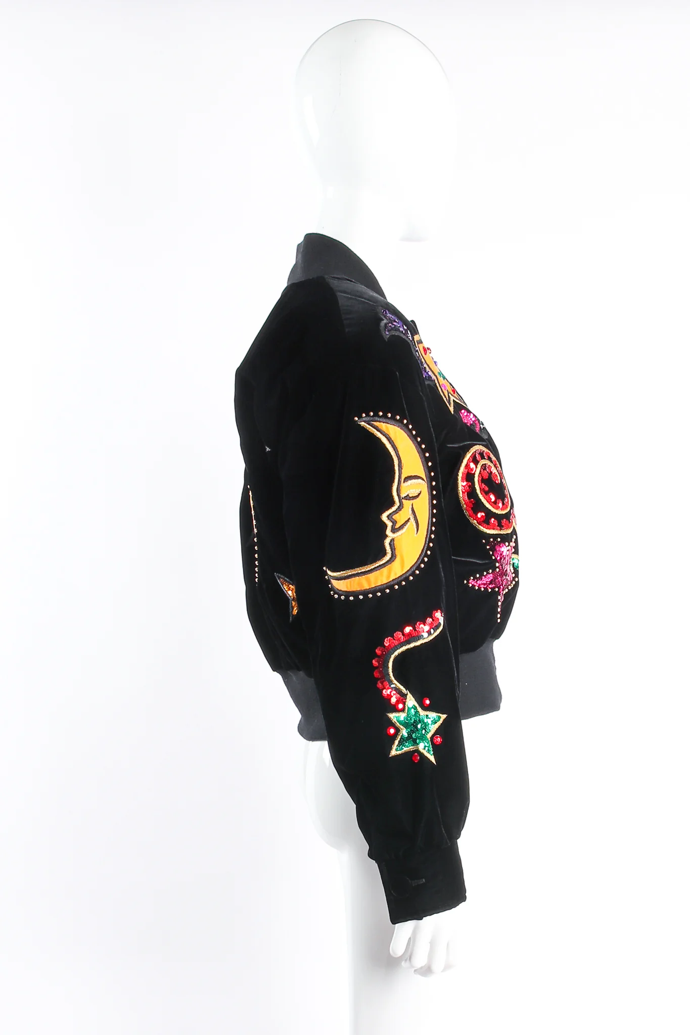 Embellished Moon & Stars Bomber Jacket - Image 6