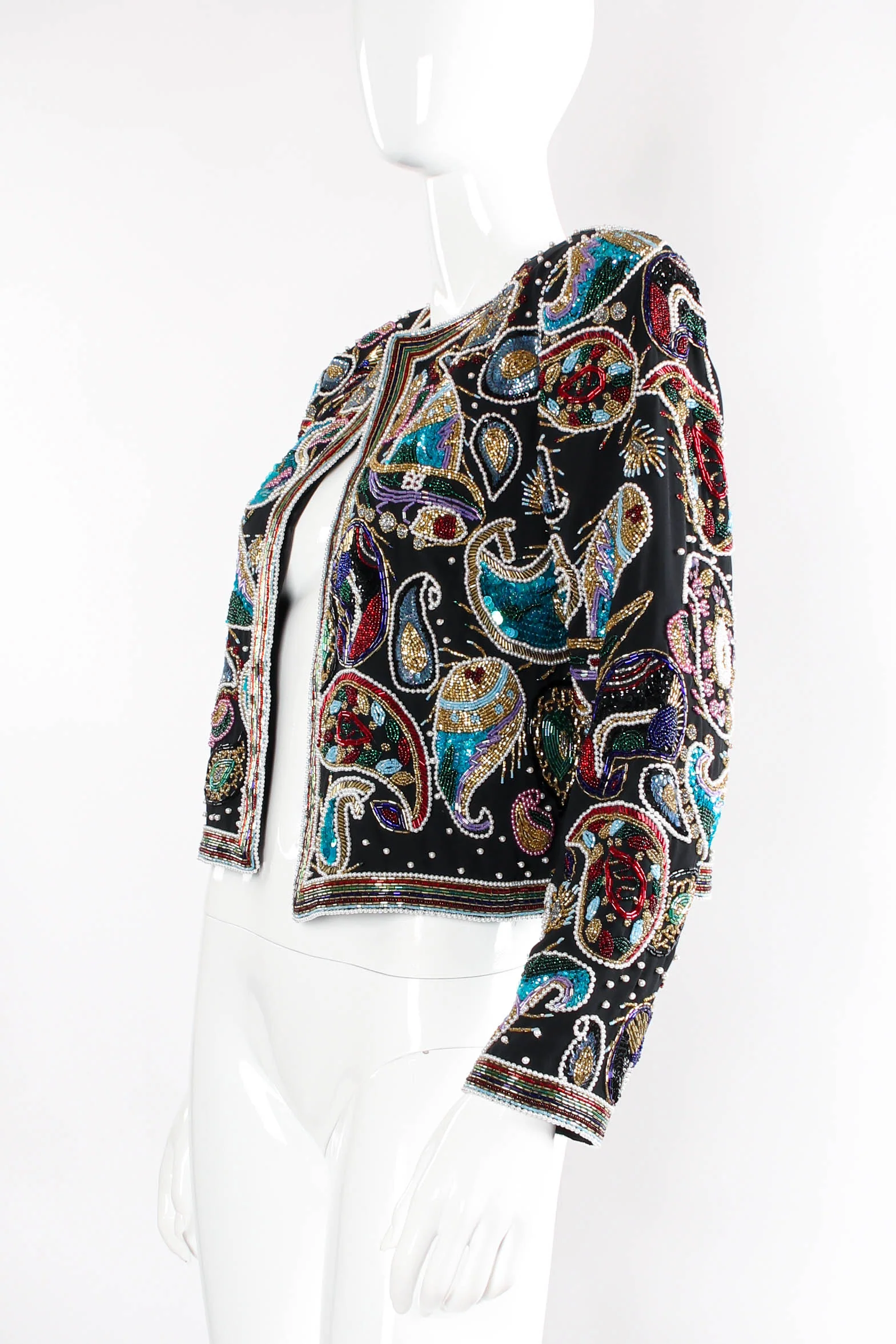 Paisley Embellished Boxy Jacket - Image 3