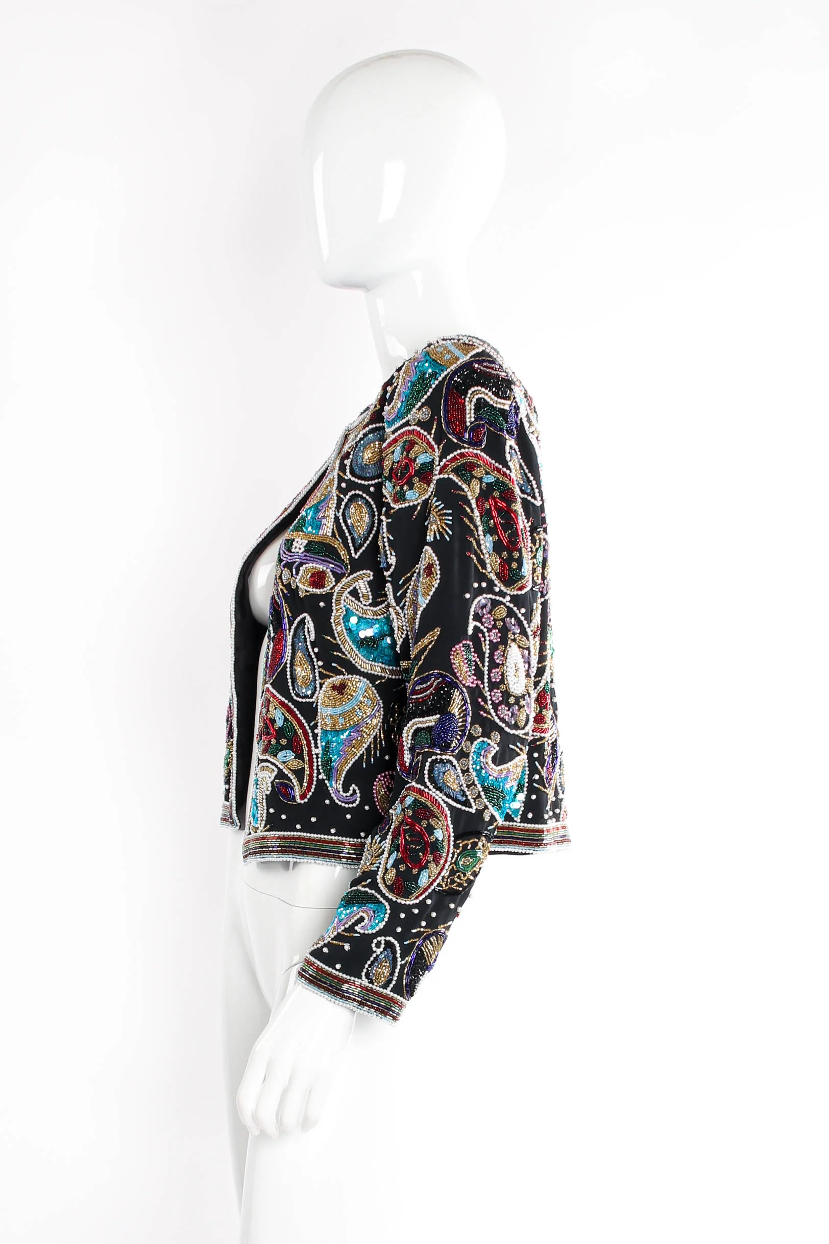 Paisley Embellished Boxy Jacket - Image 4