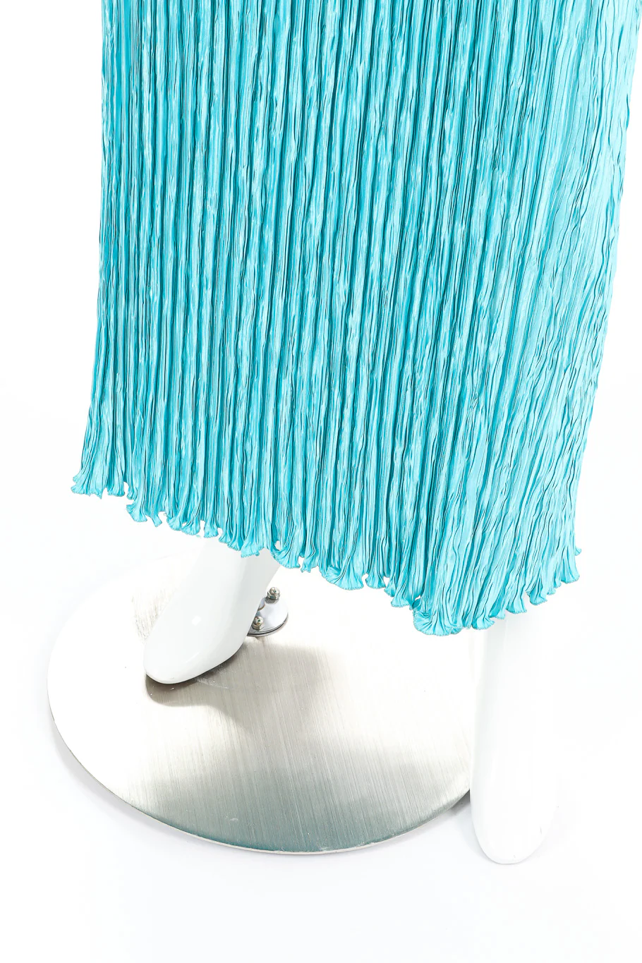 Embellished Pleated Halter Gown - Image 6