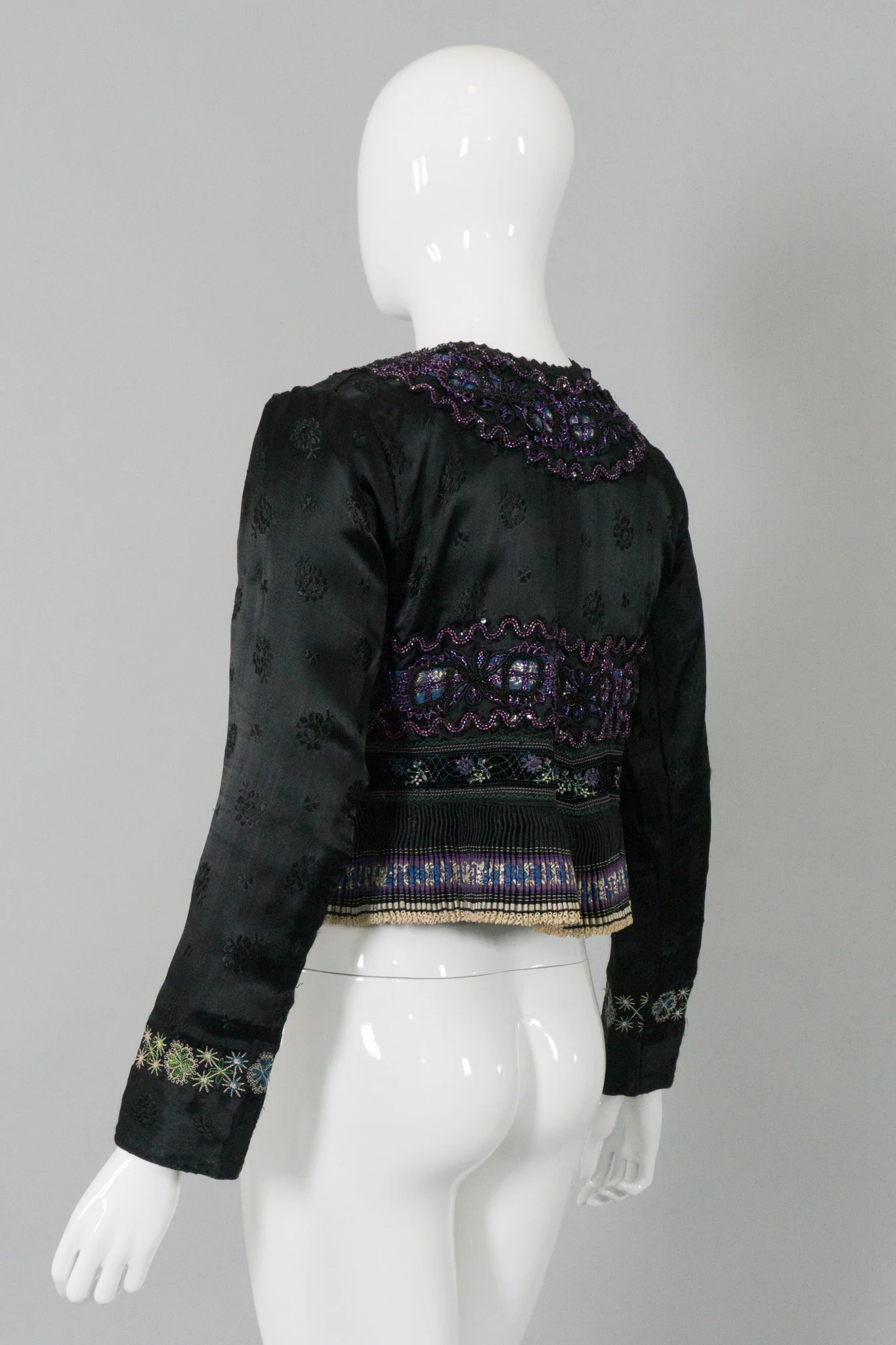 Embellished Ruffle Peplum Jacket - Image 5