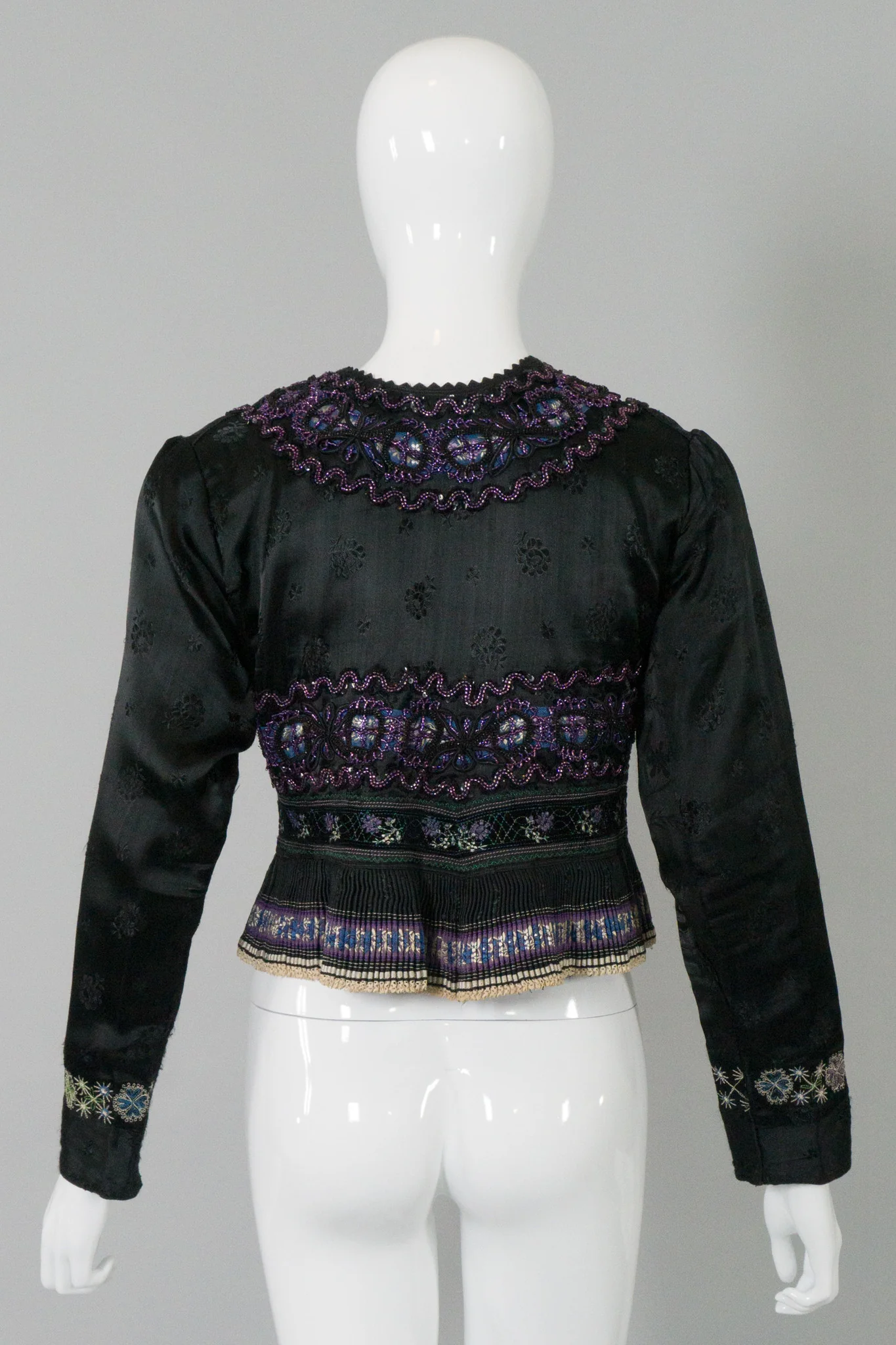 Embellished Ruffle Peplum Jacket - Image 6