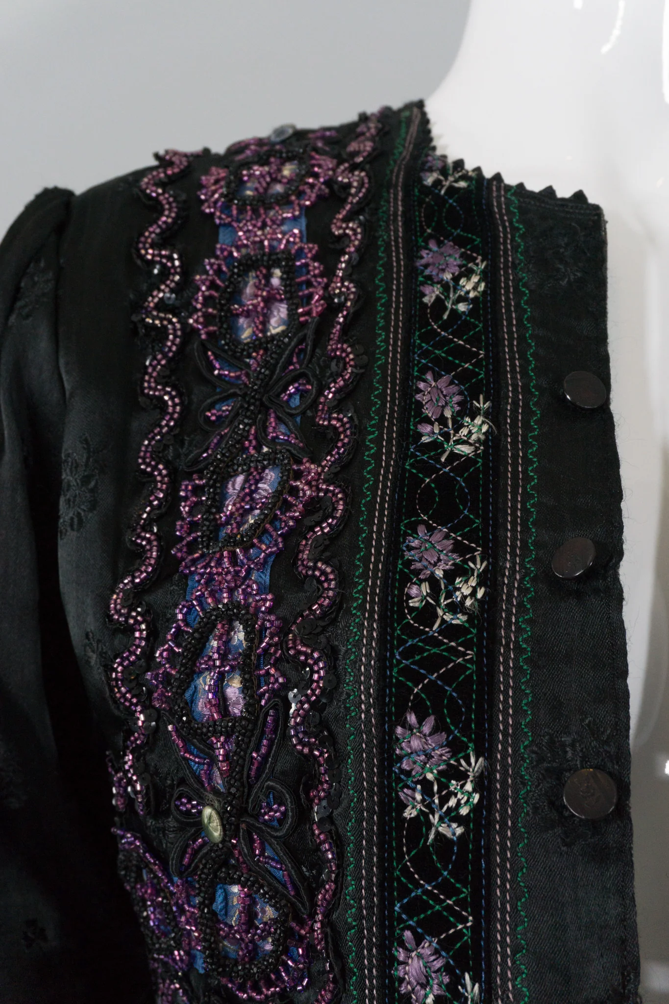 Embellished Ruffle Peplum Jacket - Image 7
