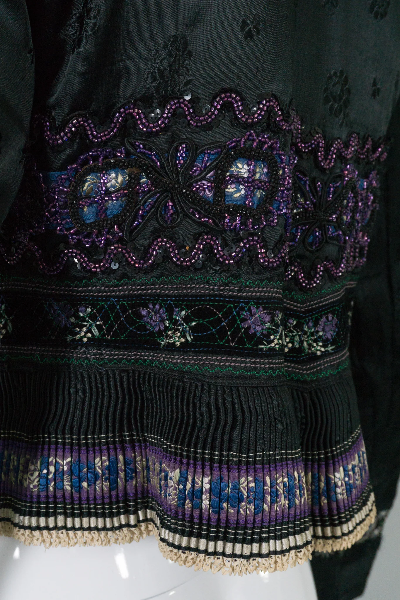 Embellished Ruffle Peplum Jacket - Image 9