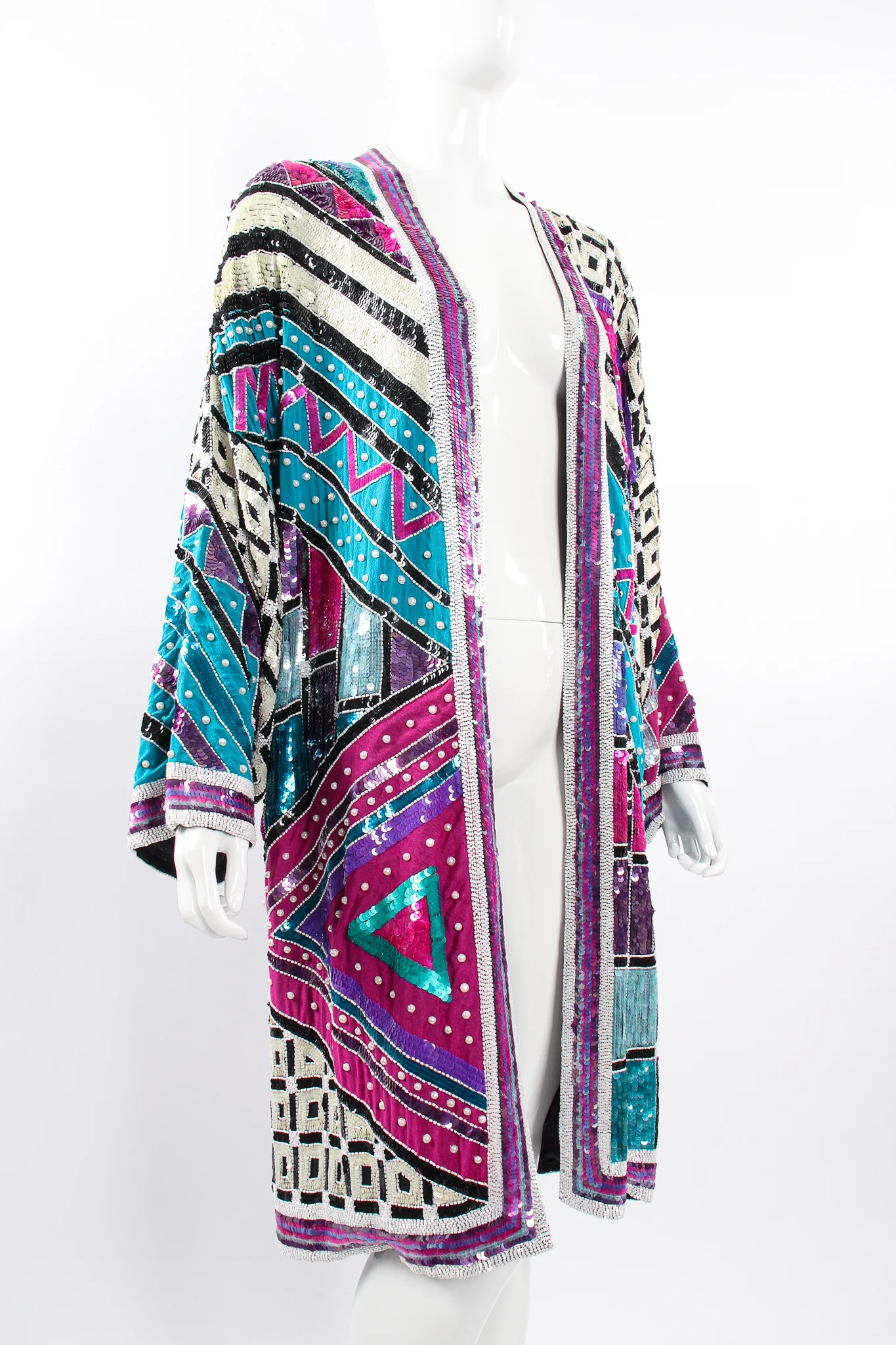Embellished Sequin Pearl Duster - Image 2