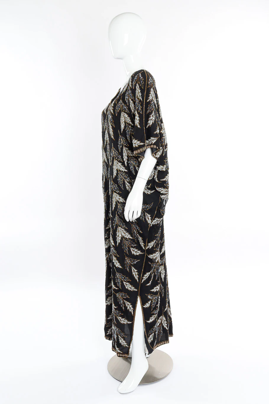 Embellished Silk Caftan - Image 3