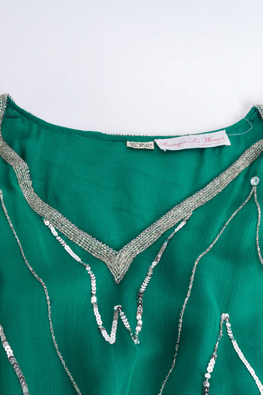 Embellished Silk Caftan - Image 4