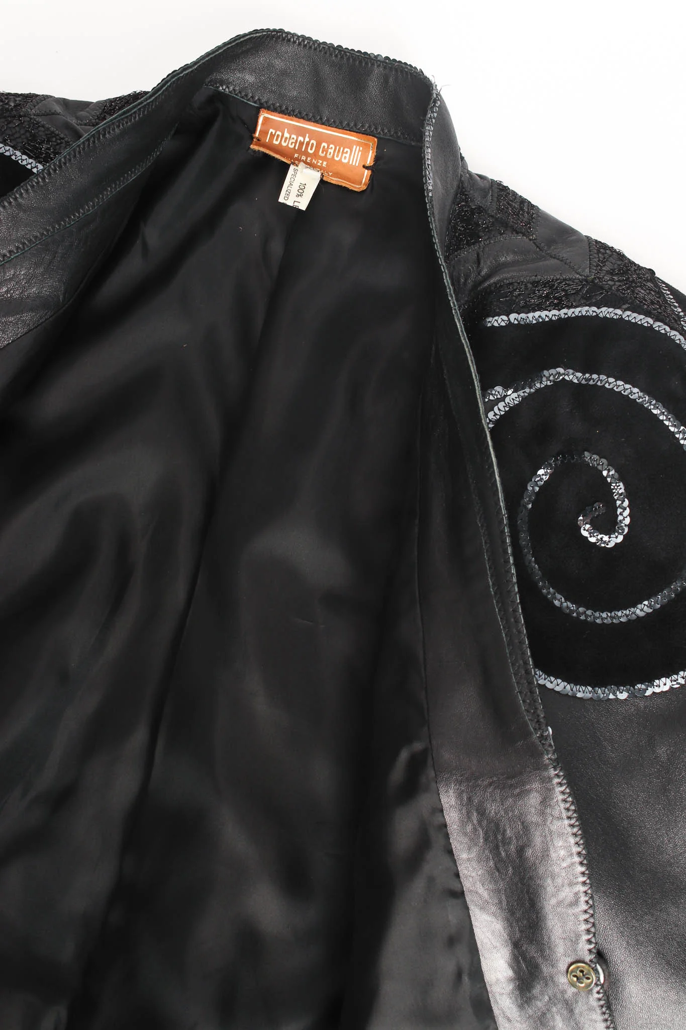 Embellished Suede Leather Jacket - Image 5