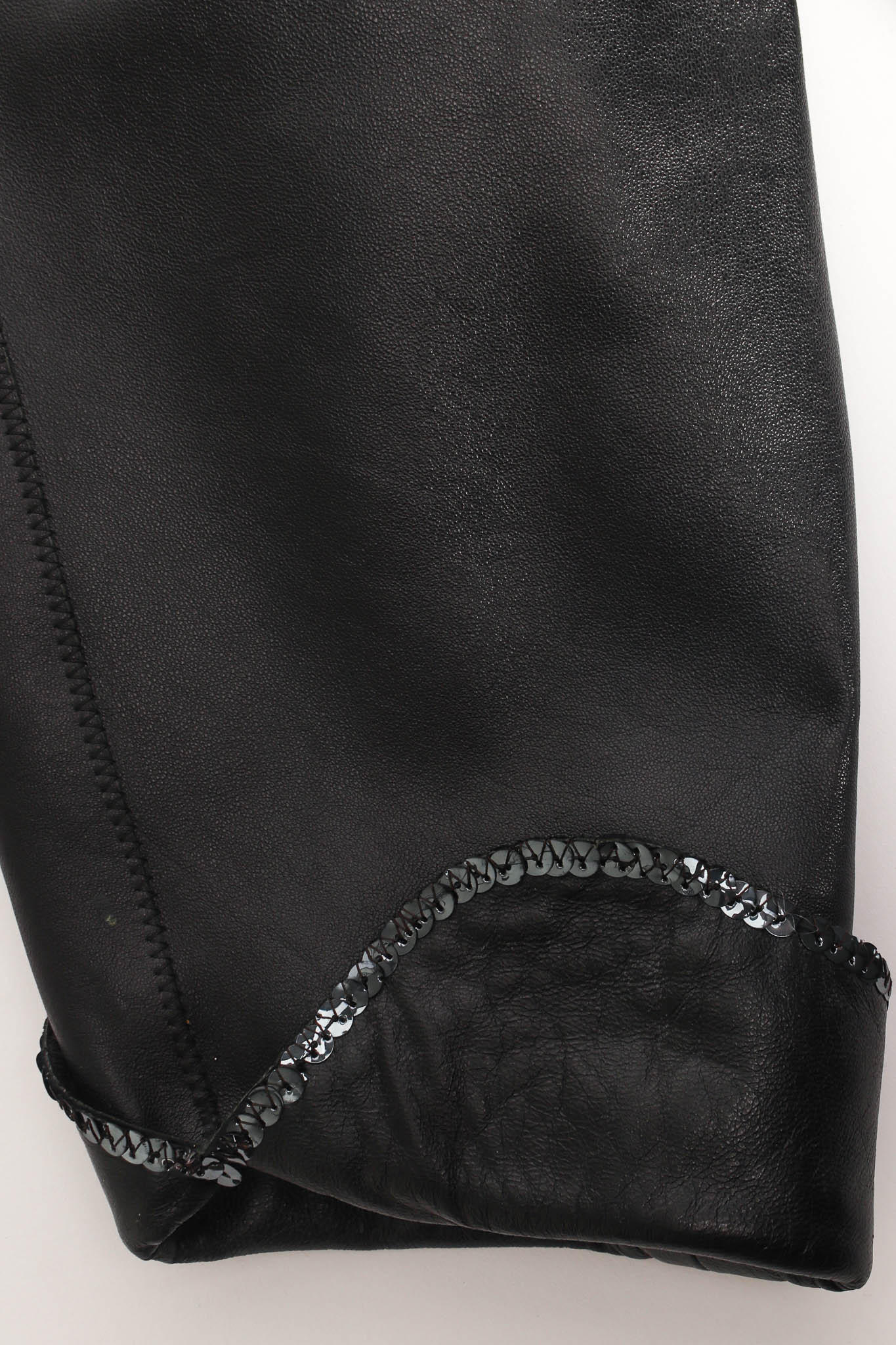 Embellished Suede Leather Jacket - Image 8
