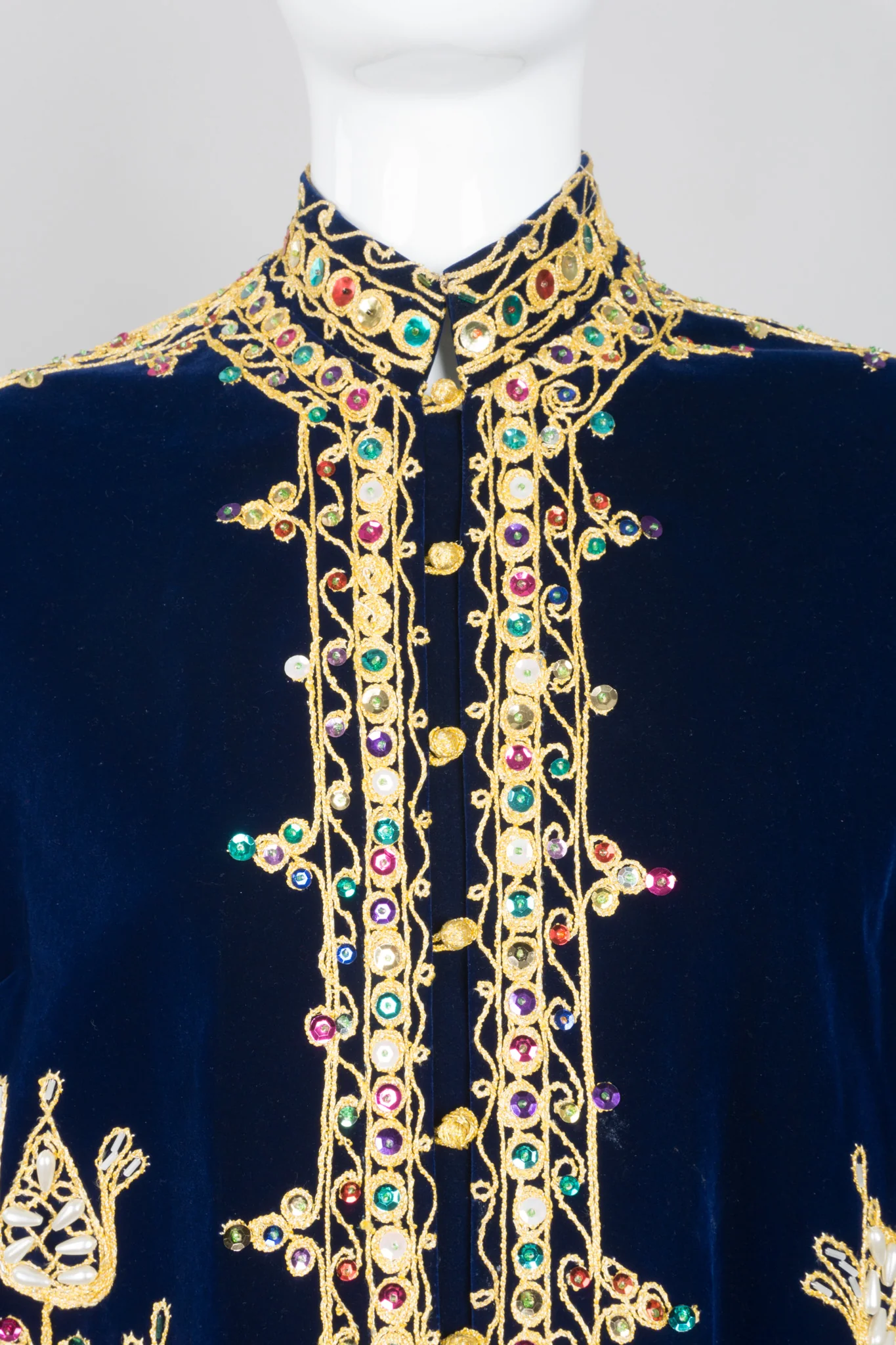 Embellished Velvet Illuminati Robe - Image 9