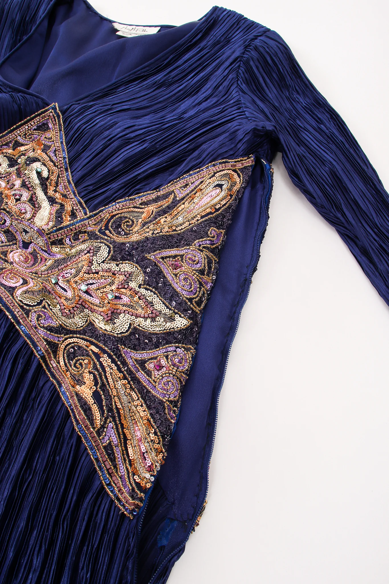 Embellished Waist Pleated Gown - Image 10