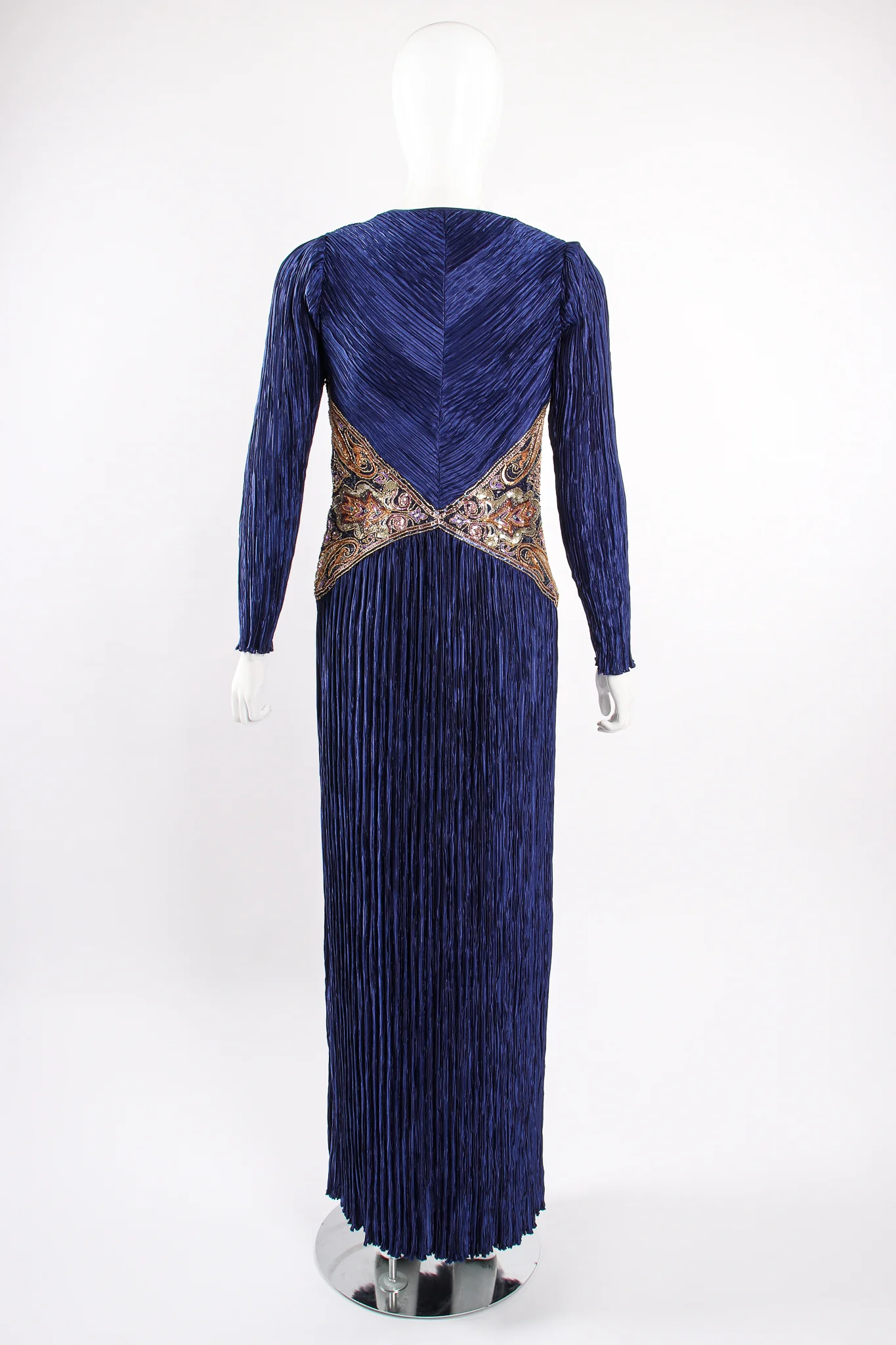 Embellished Waist Pleated Gown - Image 8