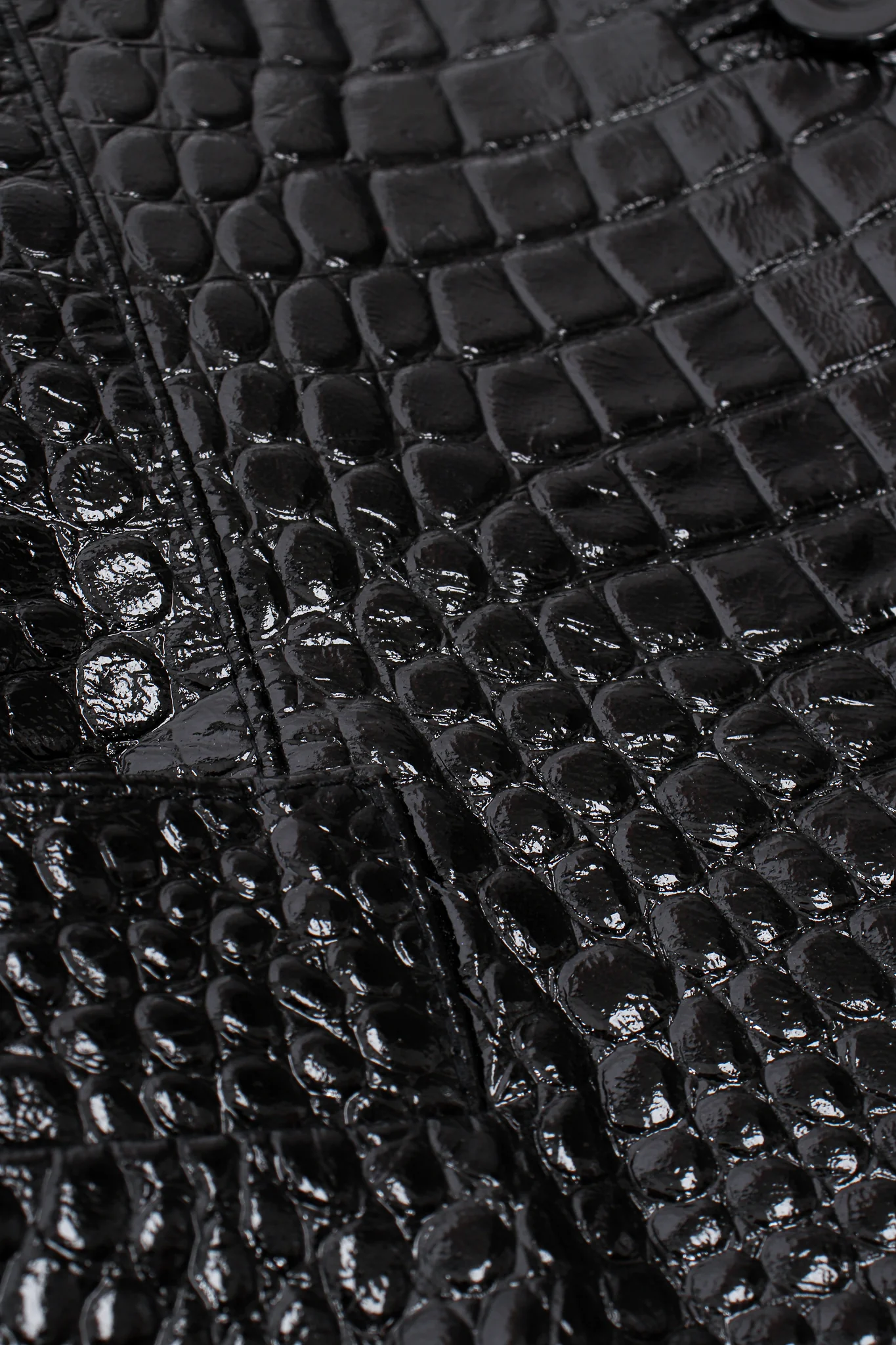 Embossed Patent Leather Jacket - Image 13
