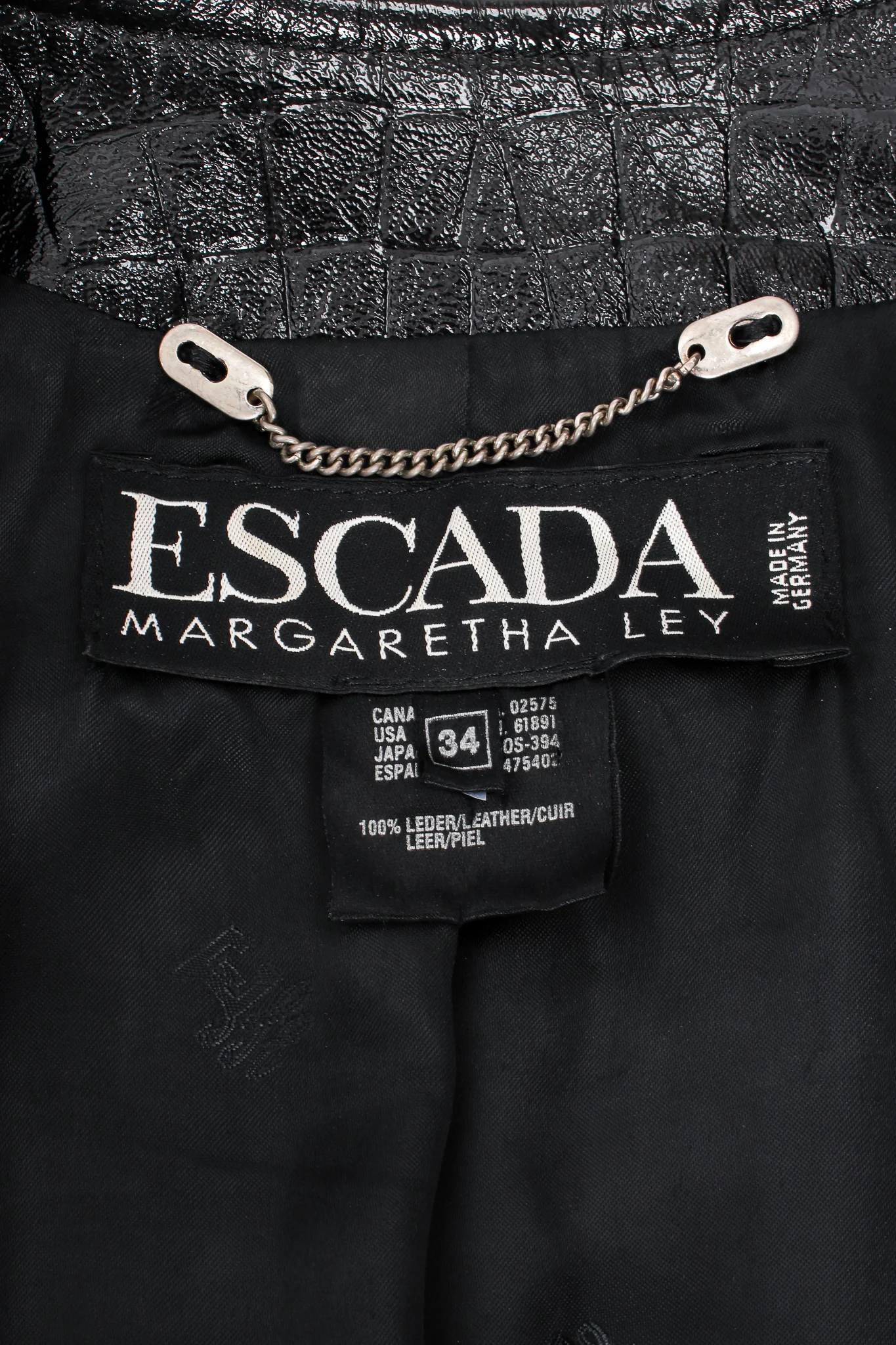 Embossed Patent Leather Jacket - Image 15