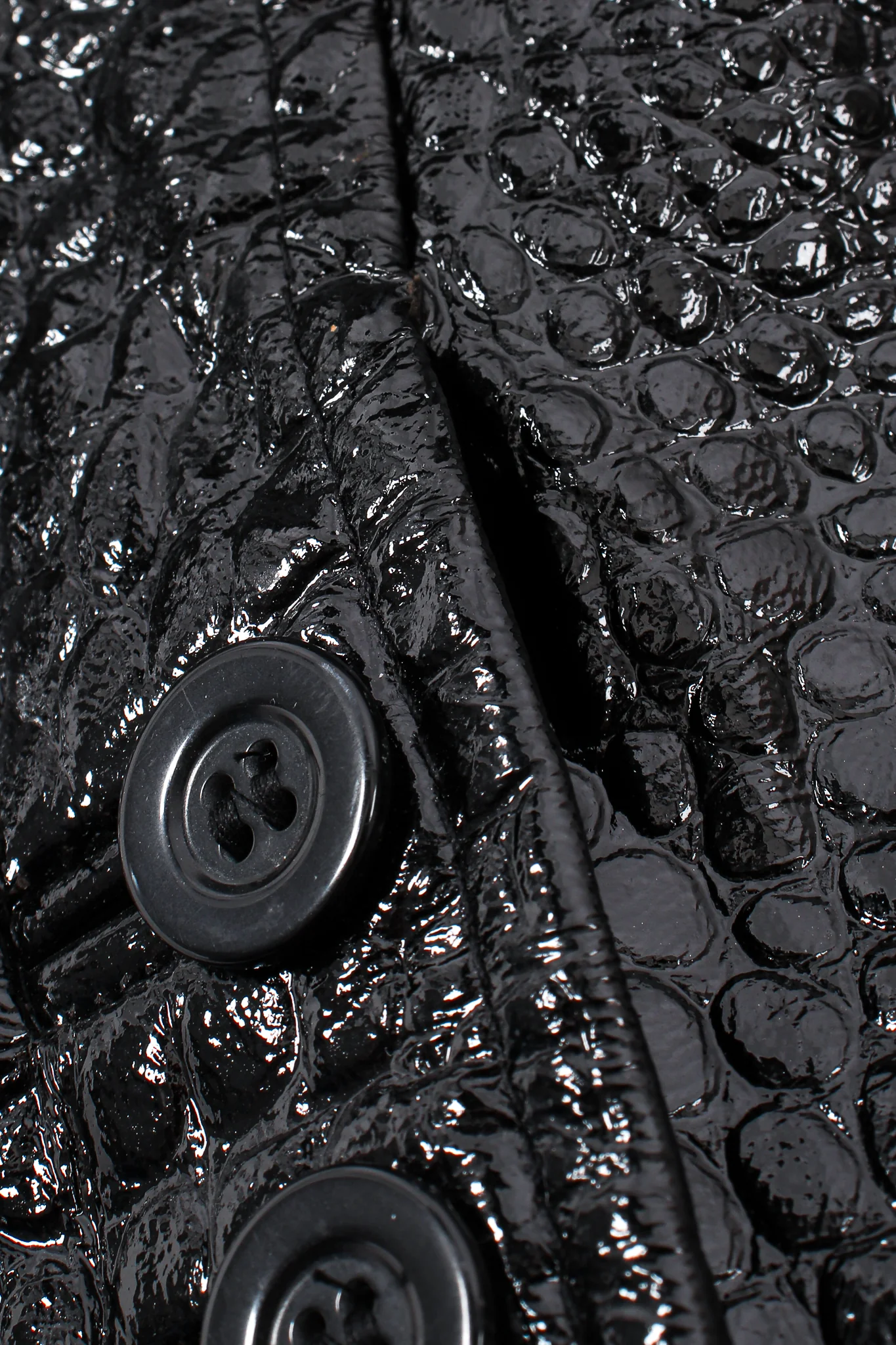 Embossed Patent Leather Jacket - Image 17