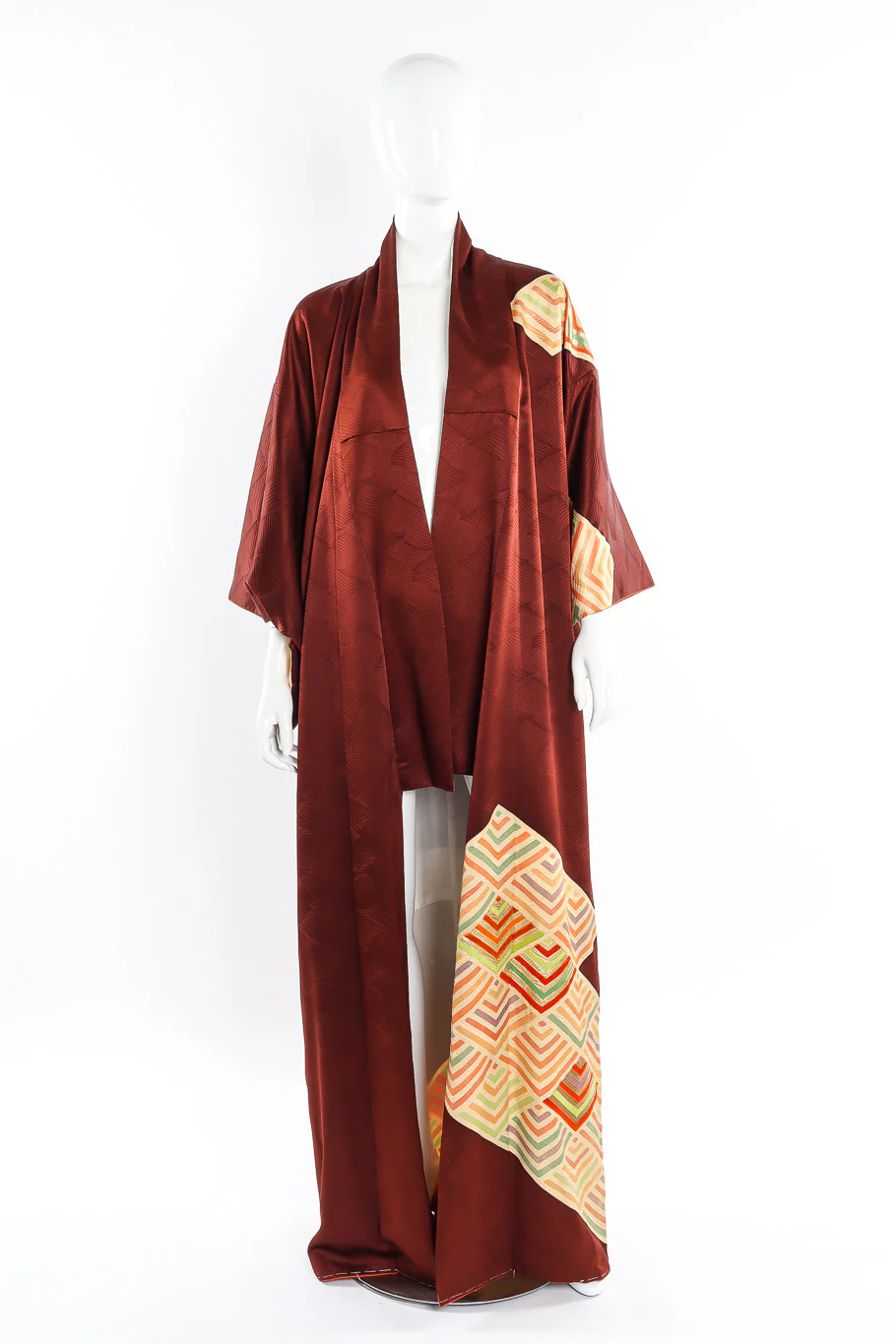 Japanese Embossed Silk Kimono - Image 2