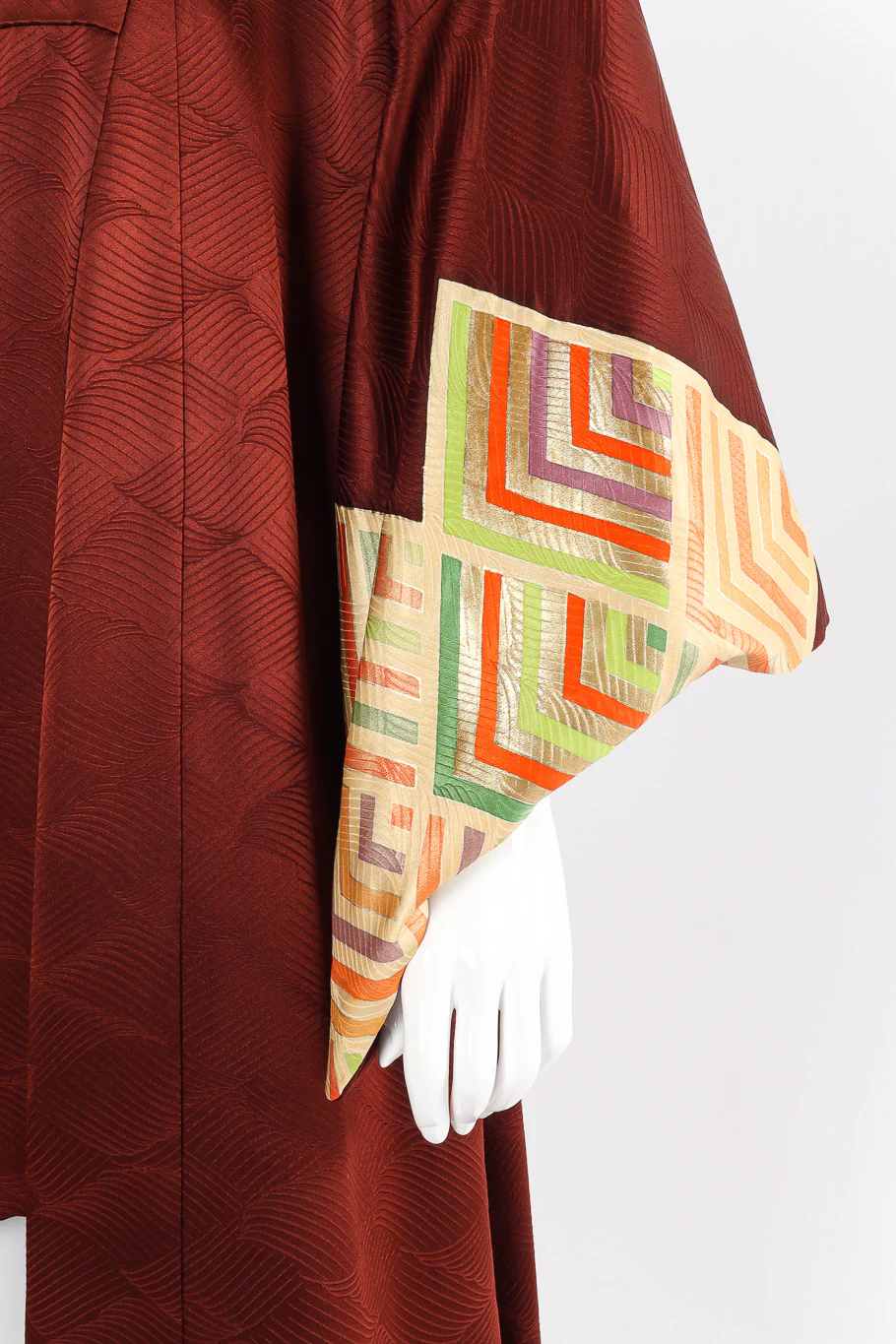 Japanese Embossed Silk Kimono - Image 6