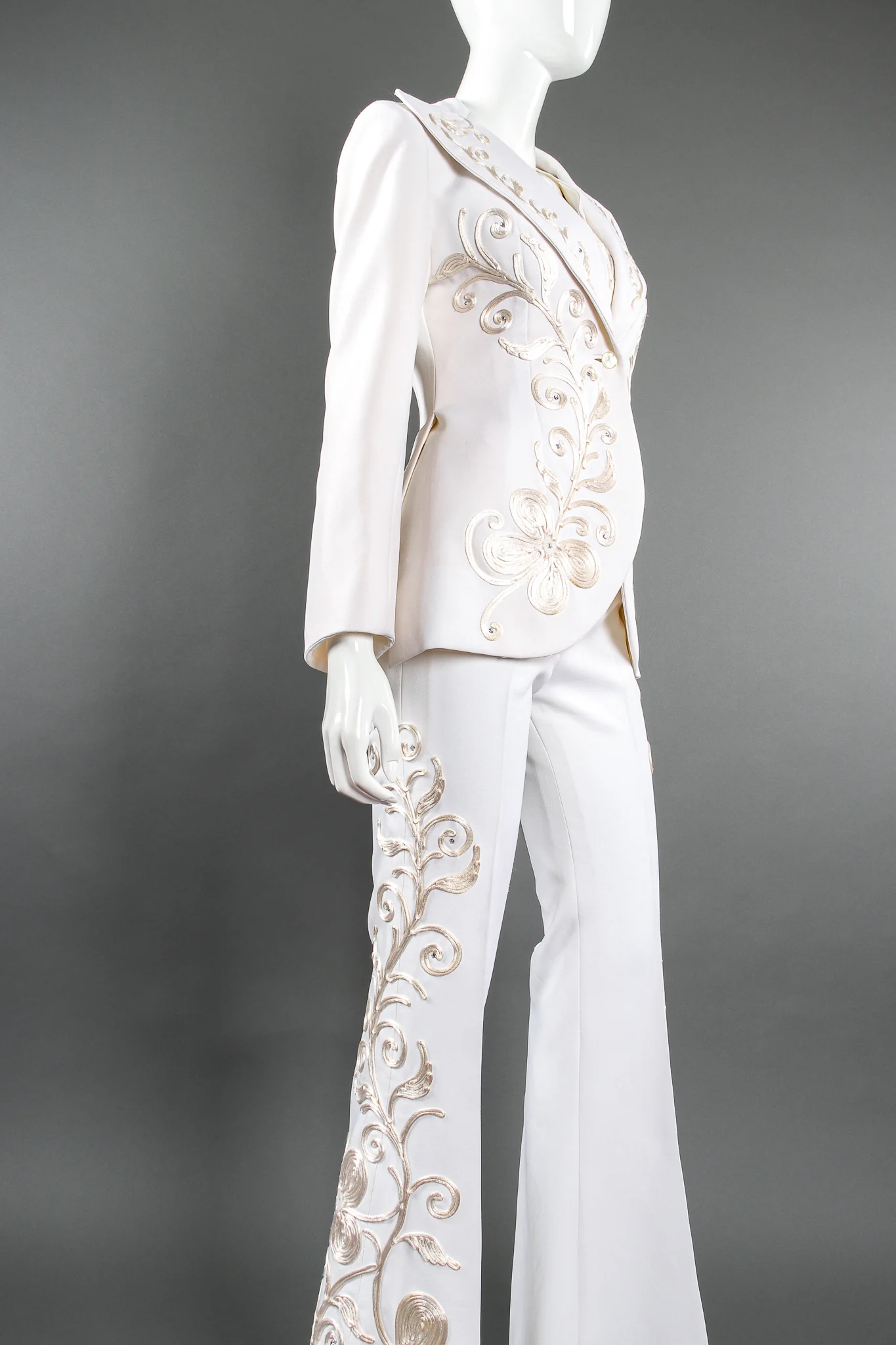 Cord Embroidered 3-Piece Suit