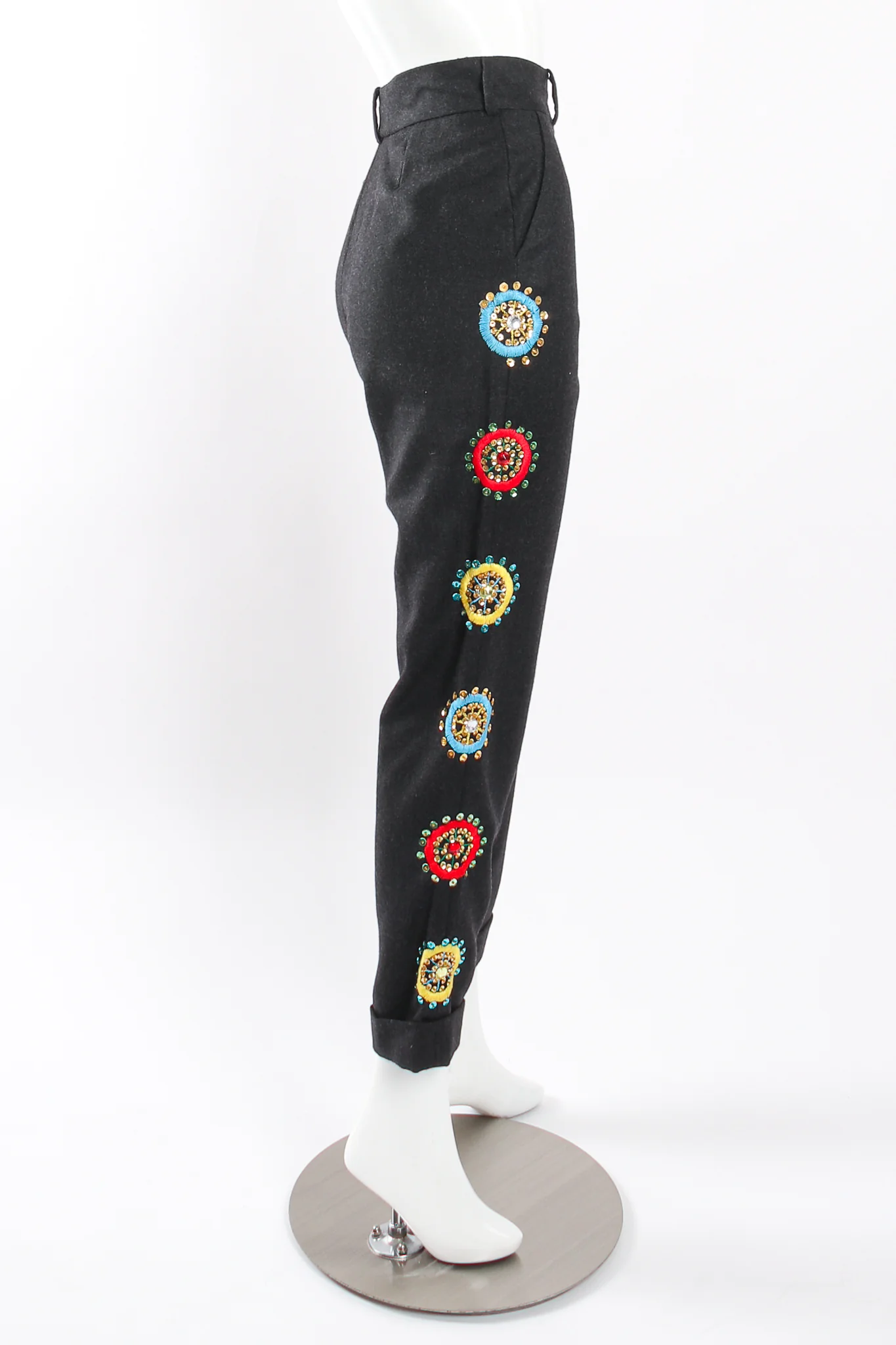 Embroidered Beaded Jacket & Pant Set - Image 14