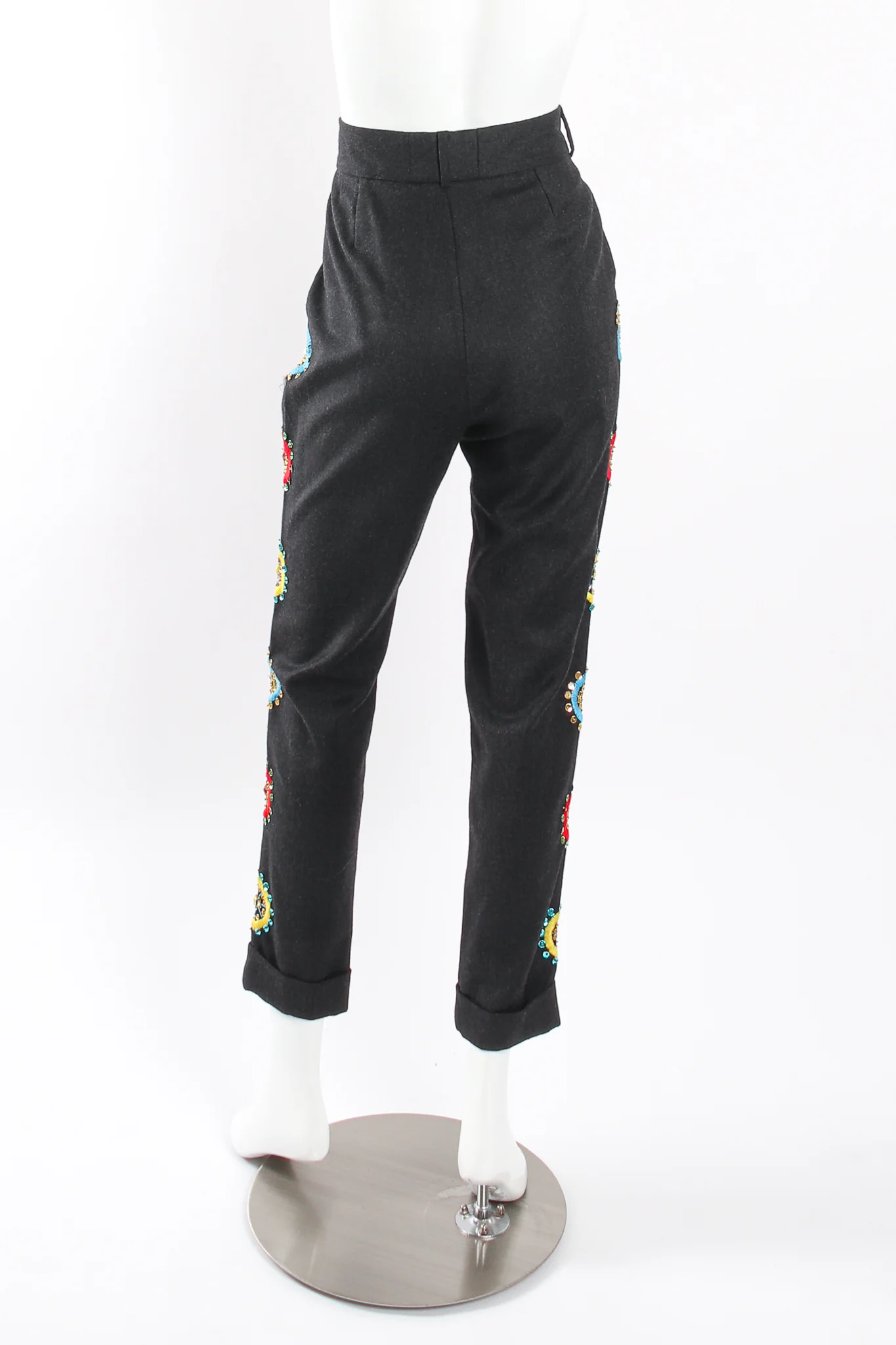 Embroidered Beaded Jacket & Pant Set - Image 15