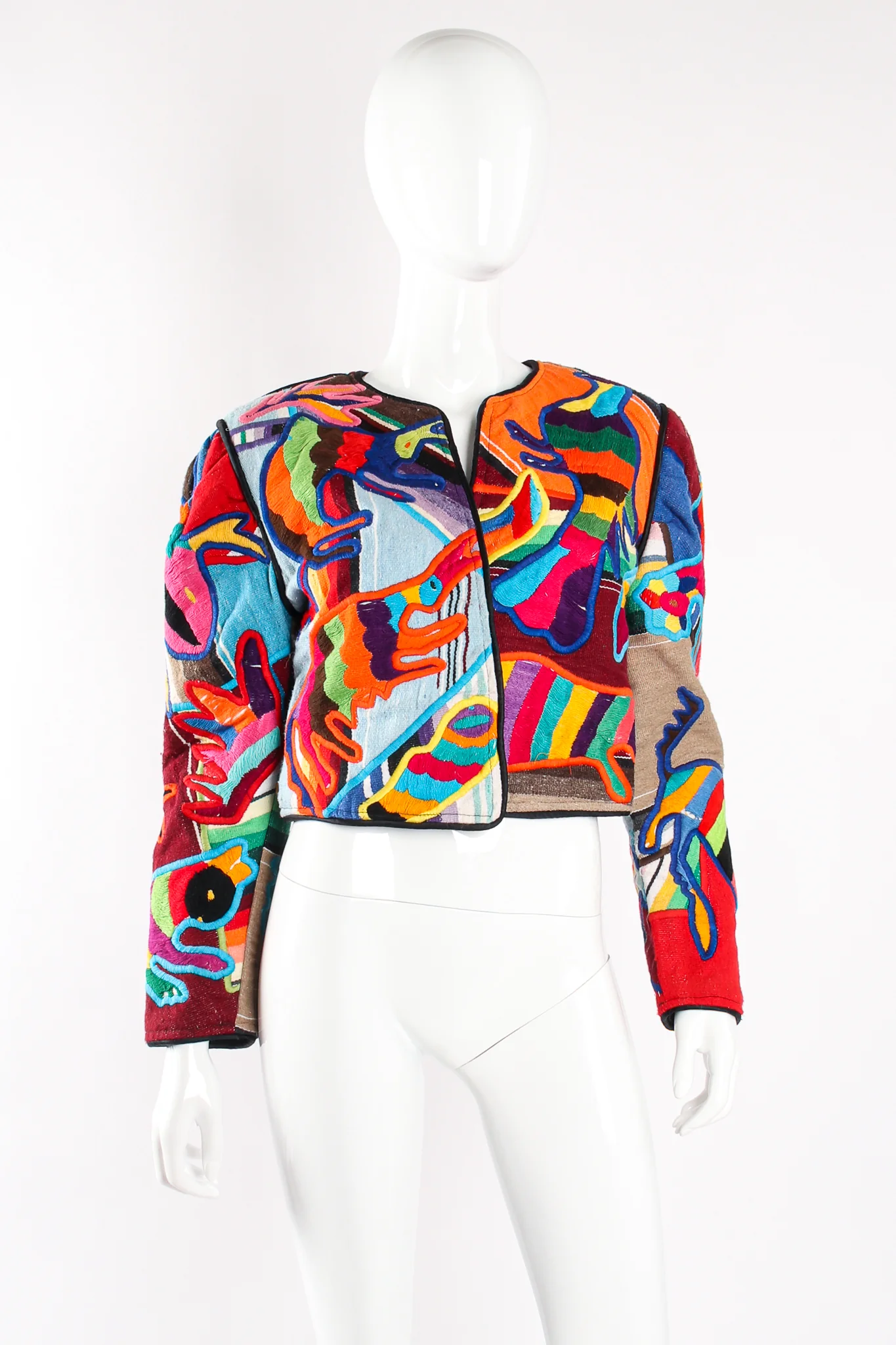Rainbow Desert Animal Cropped Jacket - Image 2