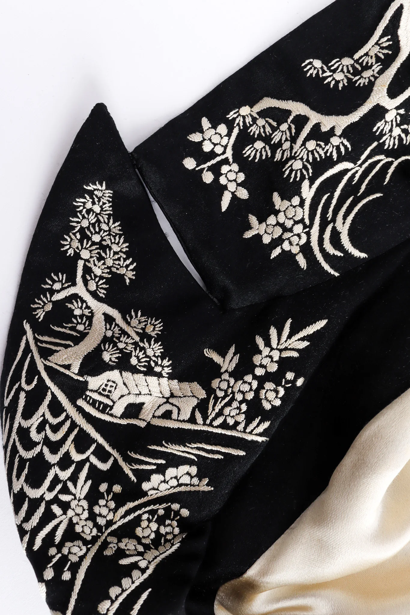 Embroidered Floral Chinese Robe - Image 7