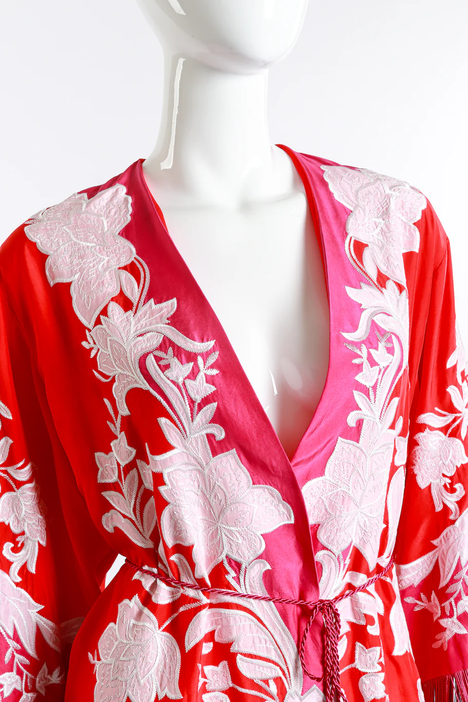 Embroidered Floral Fringe Jacket - Image 5