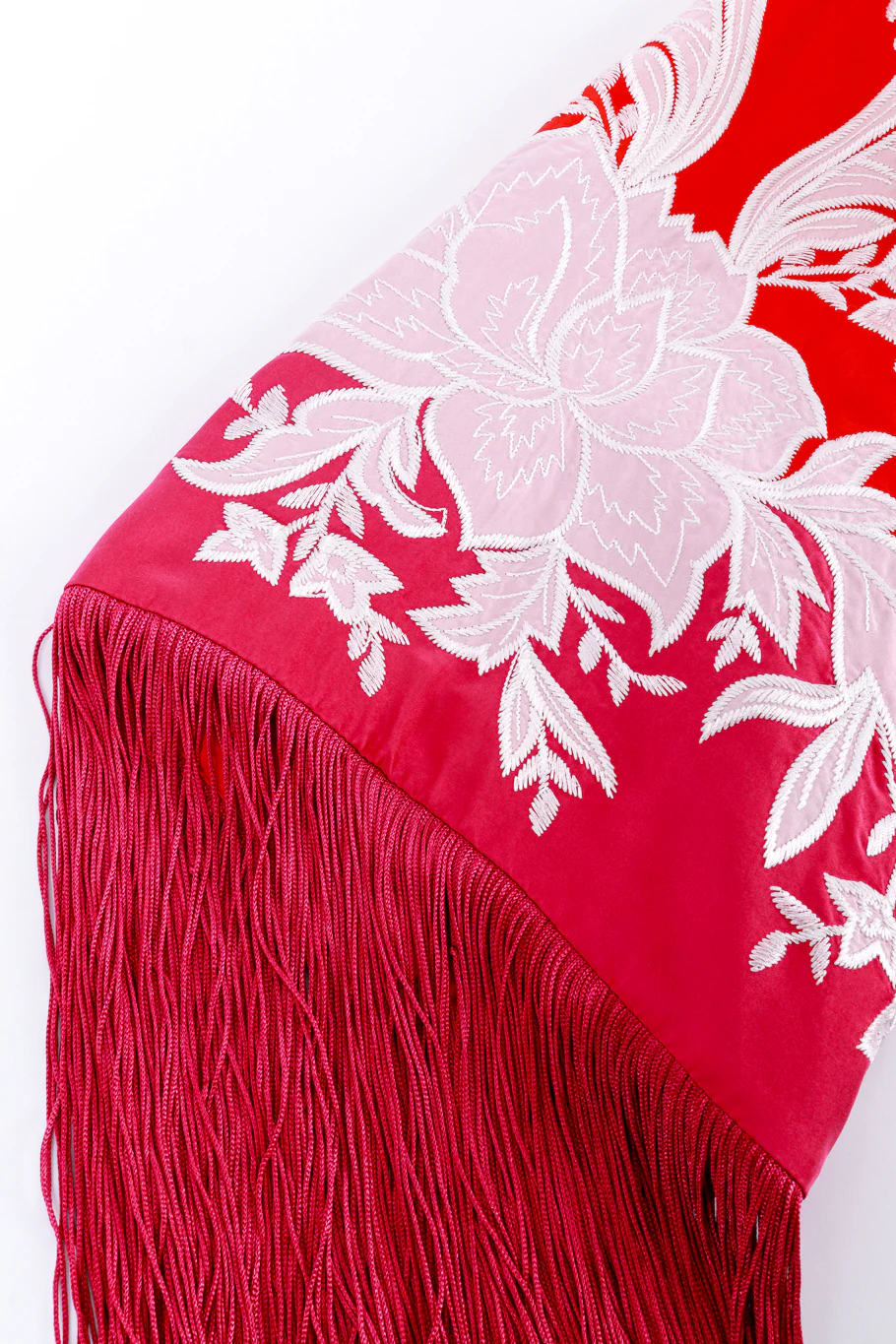 Embroidered Floral Fringe Jacket - Image 7