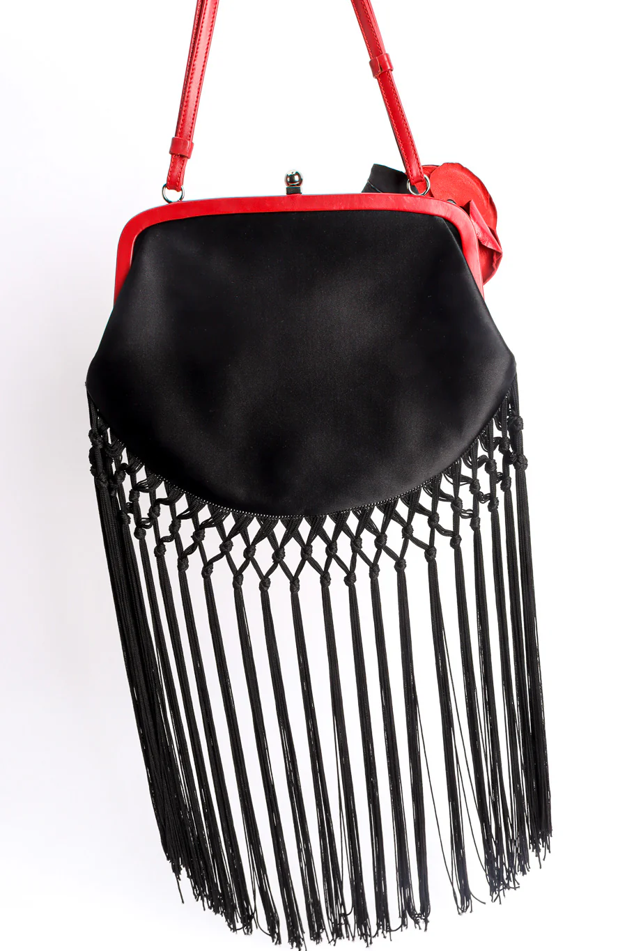 Embroidered Floral Fringe Shoulder Bag II - Image 3