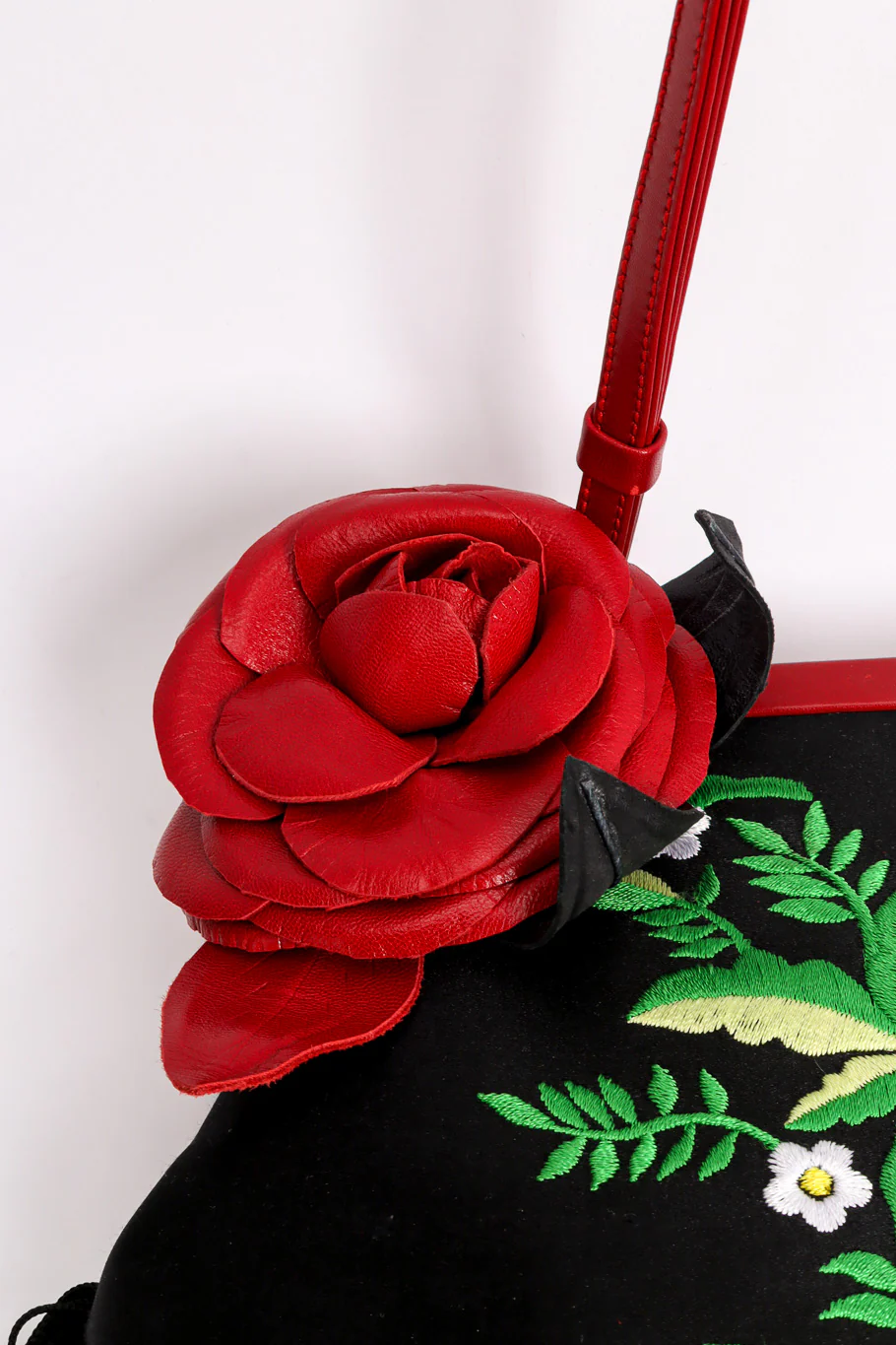 Embroidered Floral Fringe Shoulder Bag II - Image 4