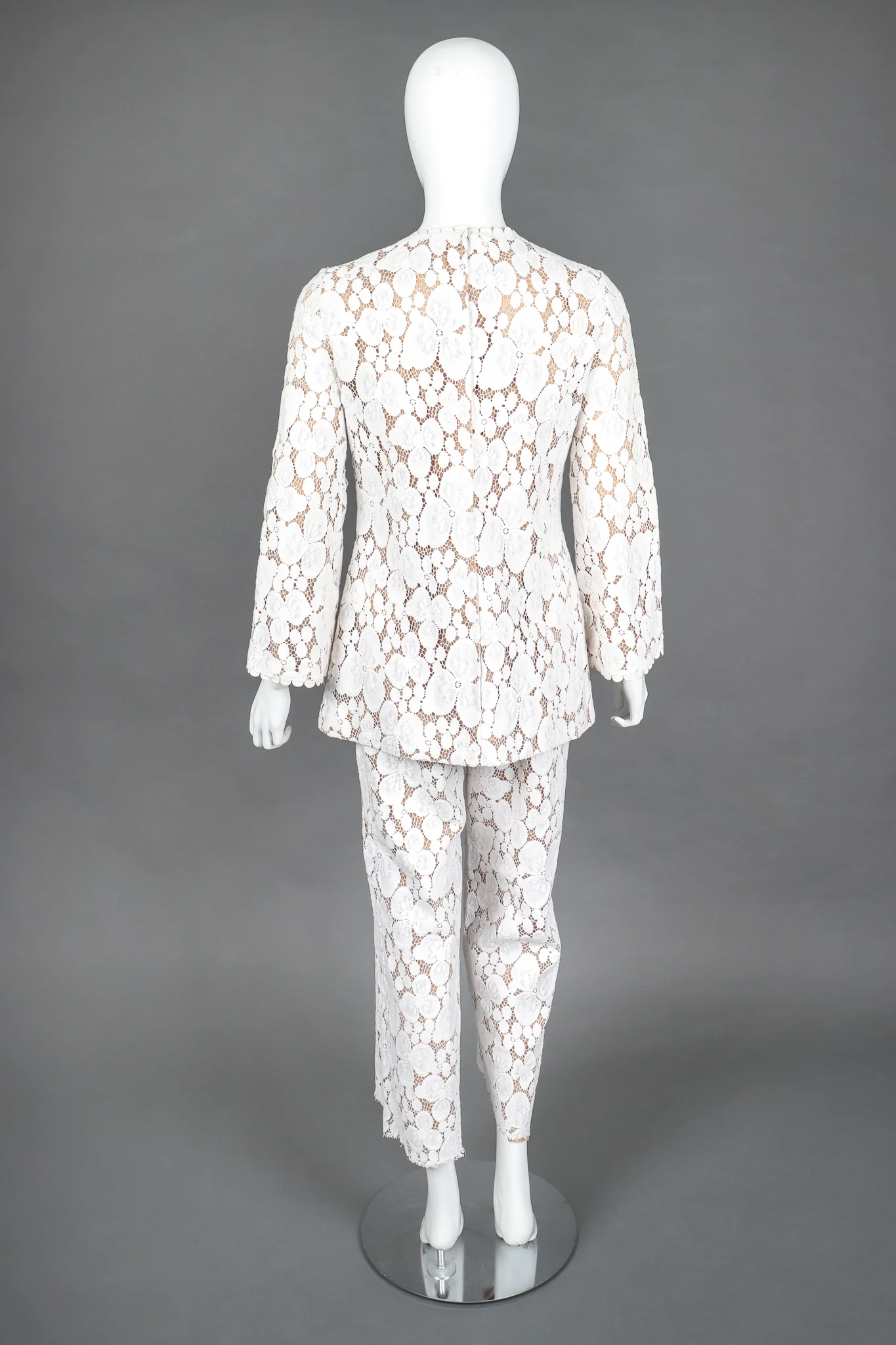 Embroidered Lace Top & Pant Set - Image 3