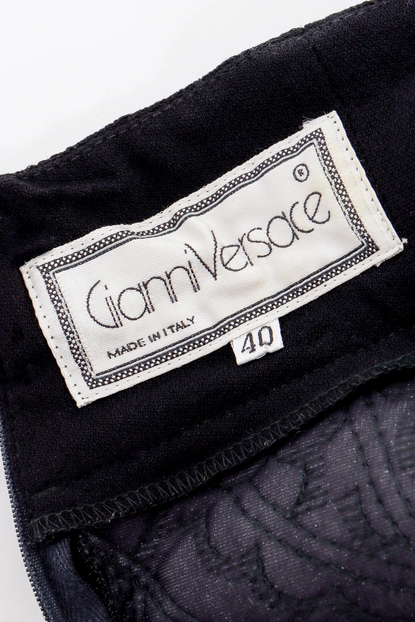 Monochrome Embroidered Mock Neck Dress - Image 11