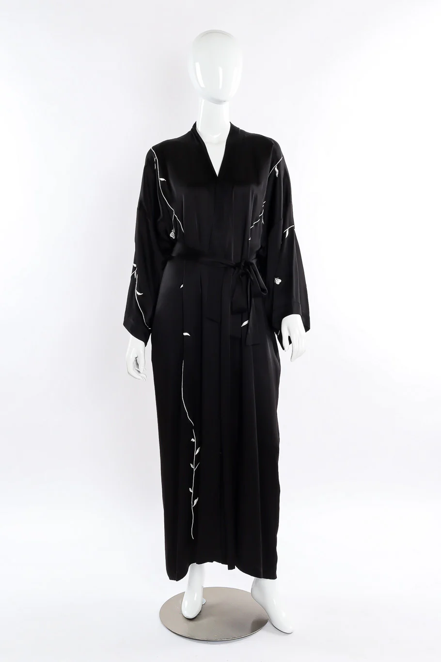Embroidered Satin Robe - Image 2