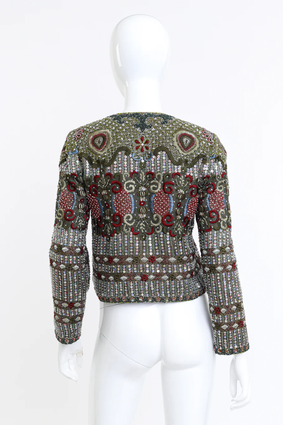 Embroidered Sequin & Bead Jacket - Image 3