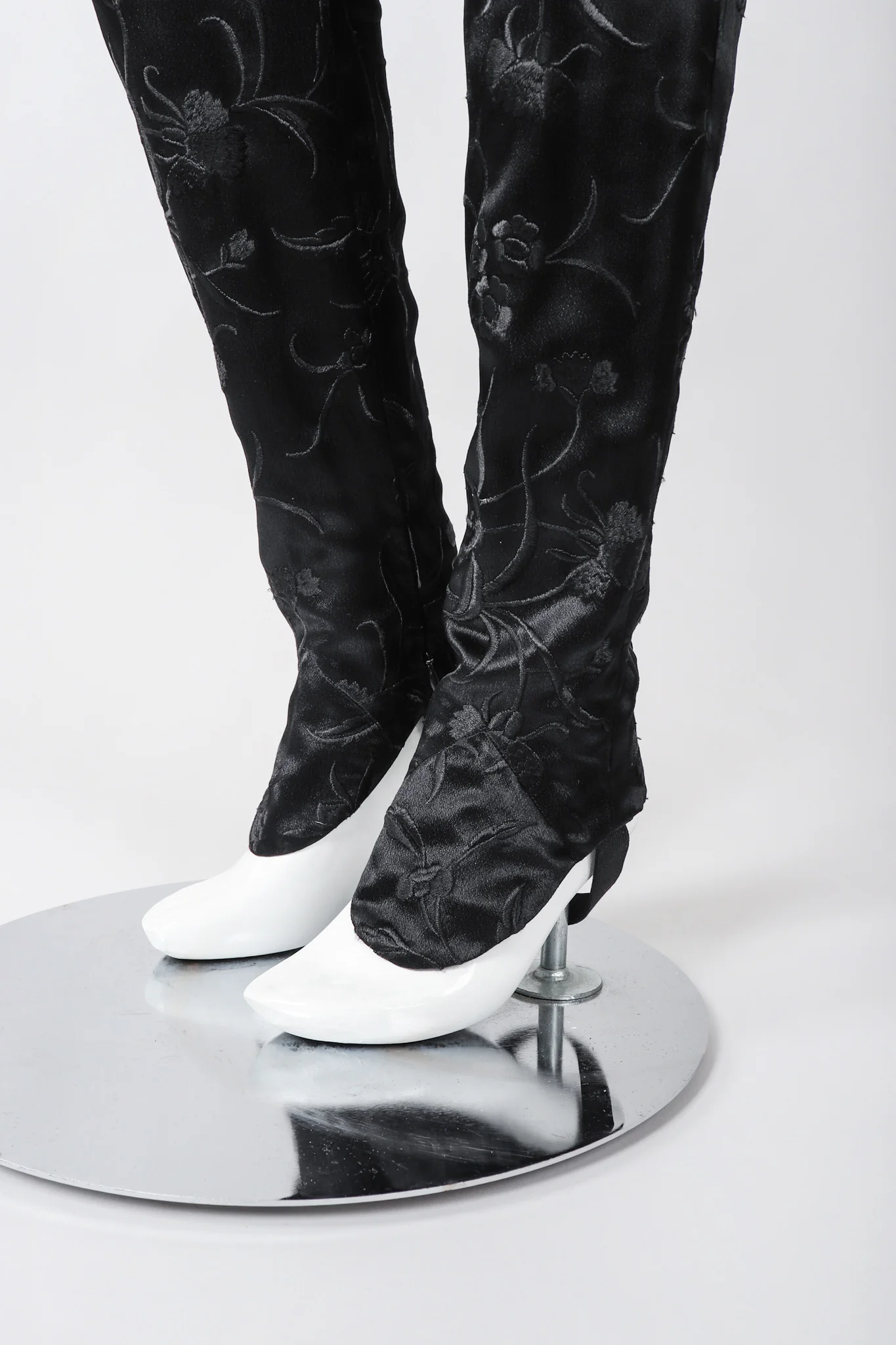 Embroidered Silk Stirrup Pant - Image 10